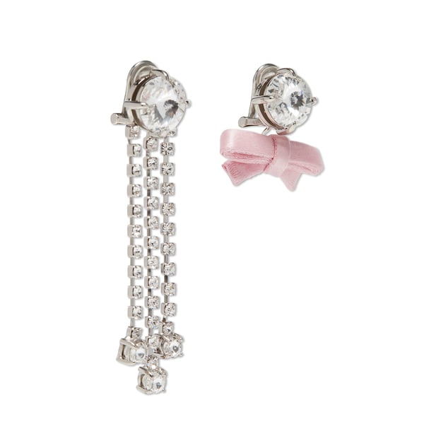 Boucles d'oreille clips à cristaux