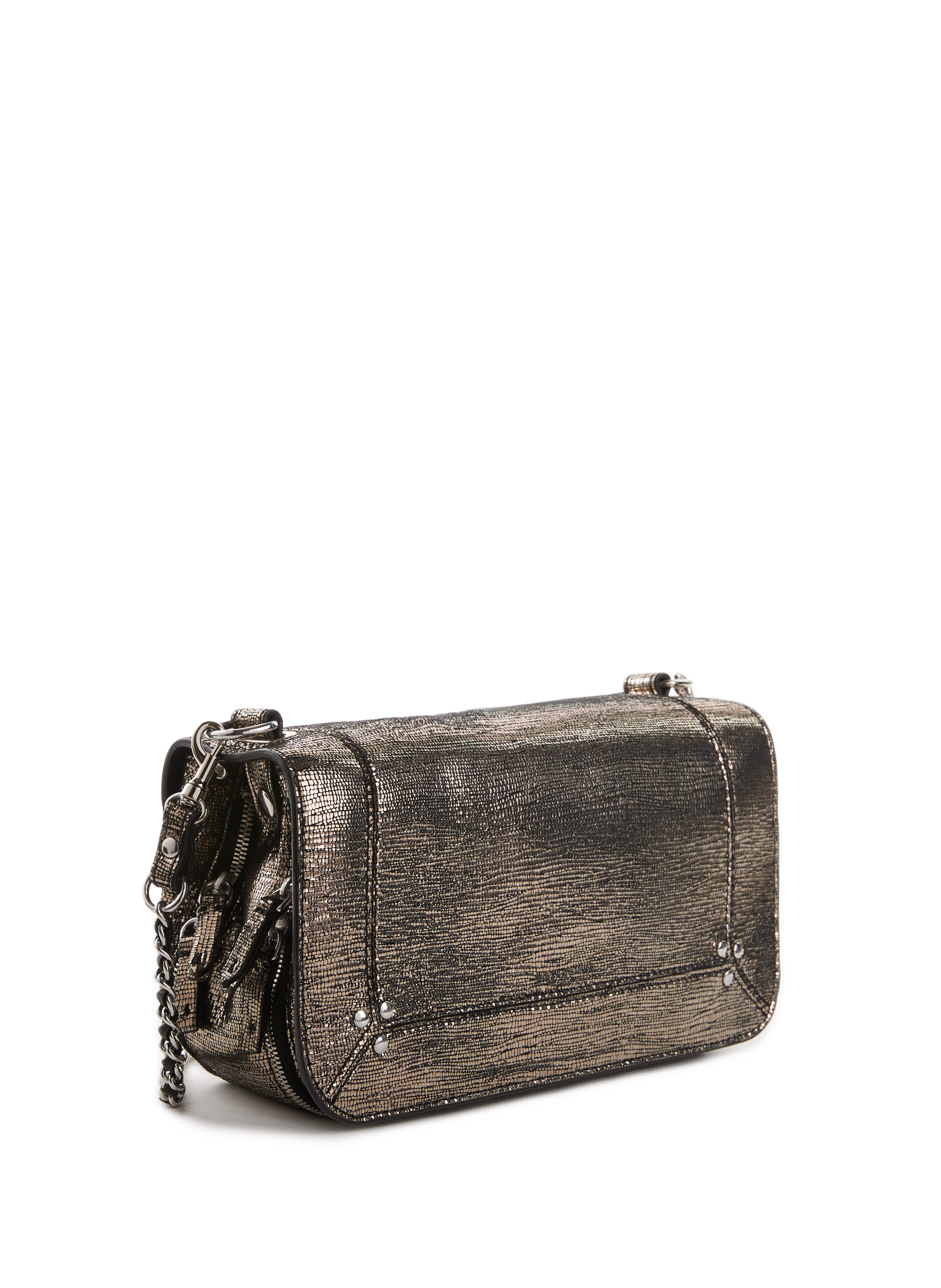 Sac à main Bobi en cuir lamé