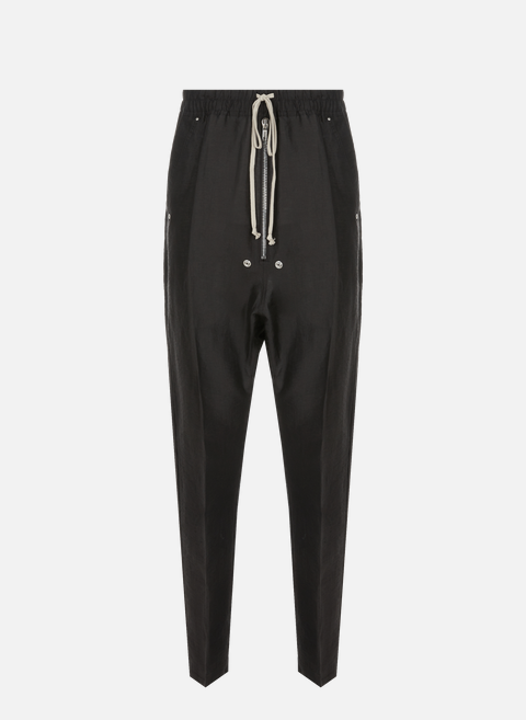 Bela pants in linen and nylon BlackRICK OWENS 