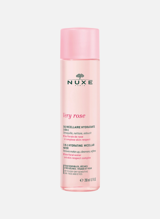 3-in-1 Moisturizing Micellar Water - Sensitive, dry to very dry skin - Very Rose NUXE