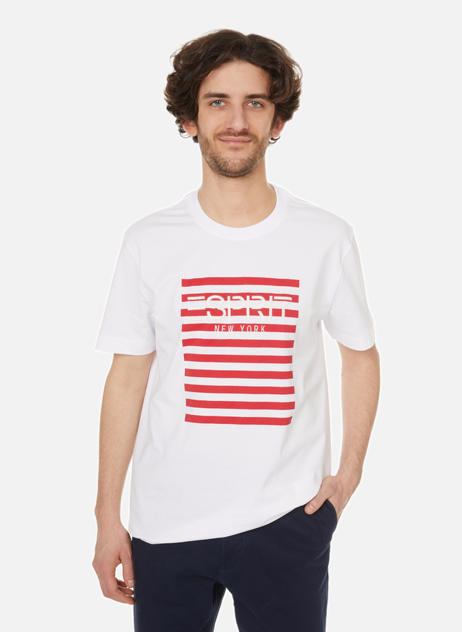 T-shirt imprimé en coton  ESPRIT