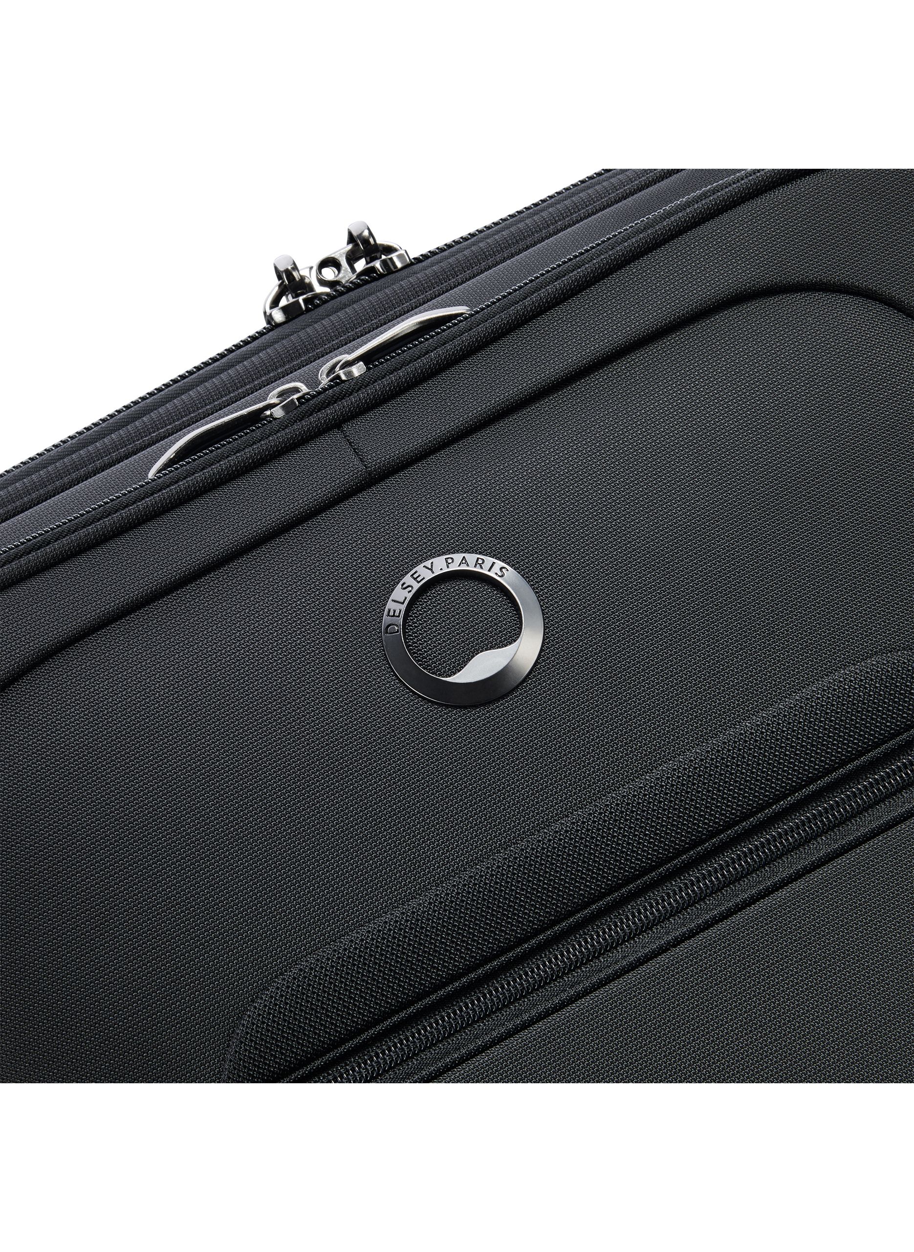 Valise cabine souple taille s - helium dlx DELSEY PARIS Noir