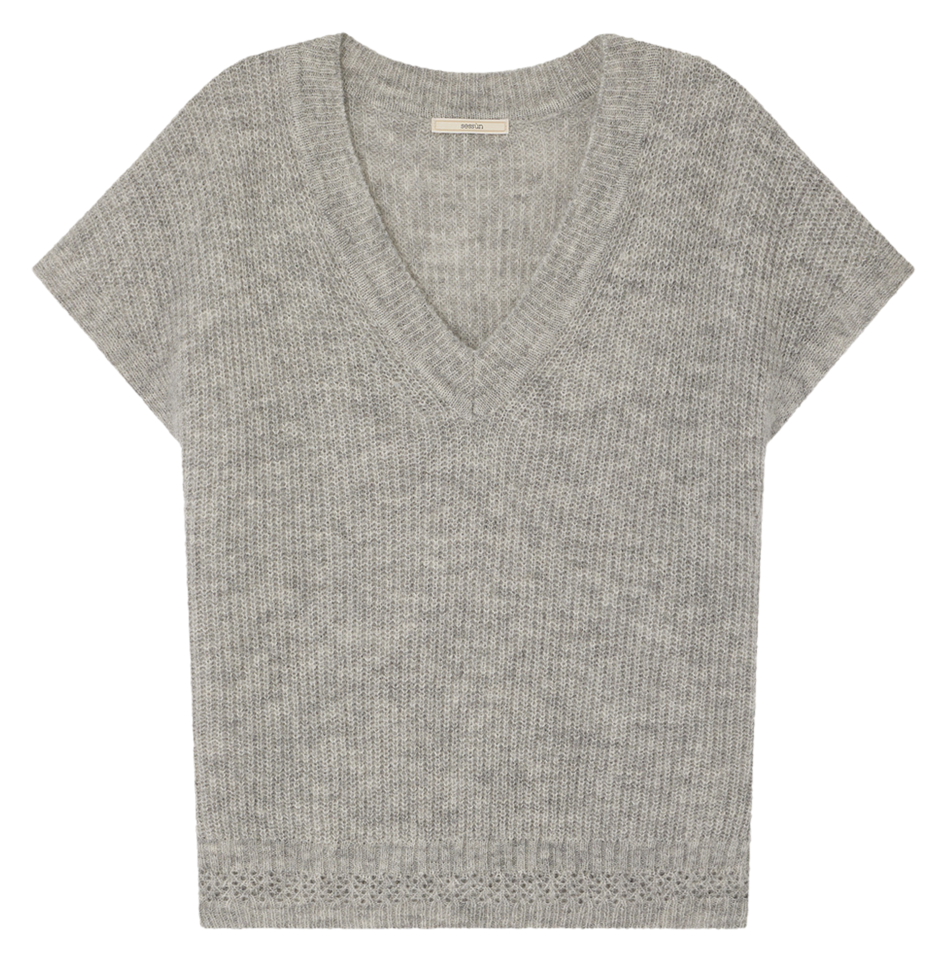 Pull oversize en alpaga mélangé matua SESSUN Gris