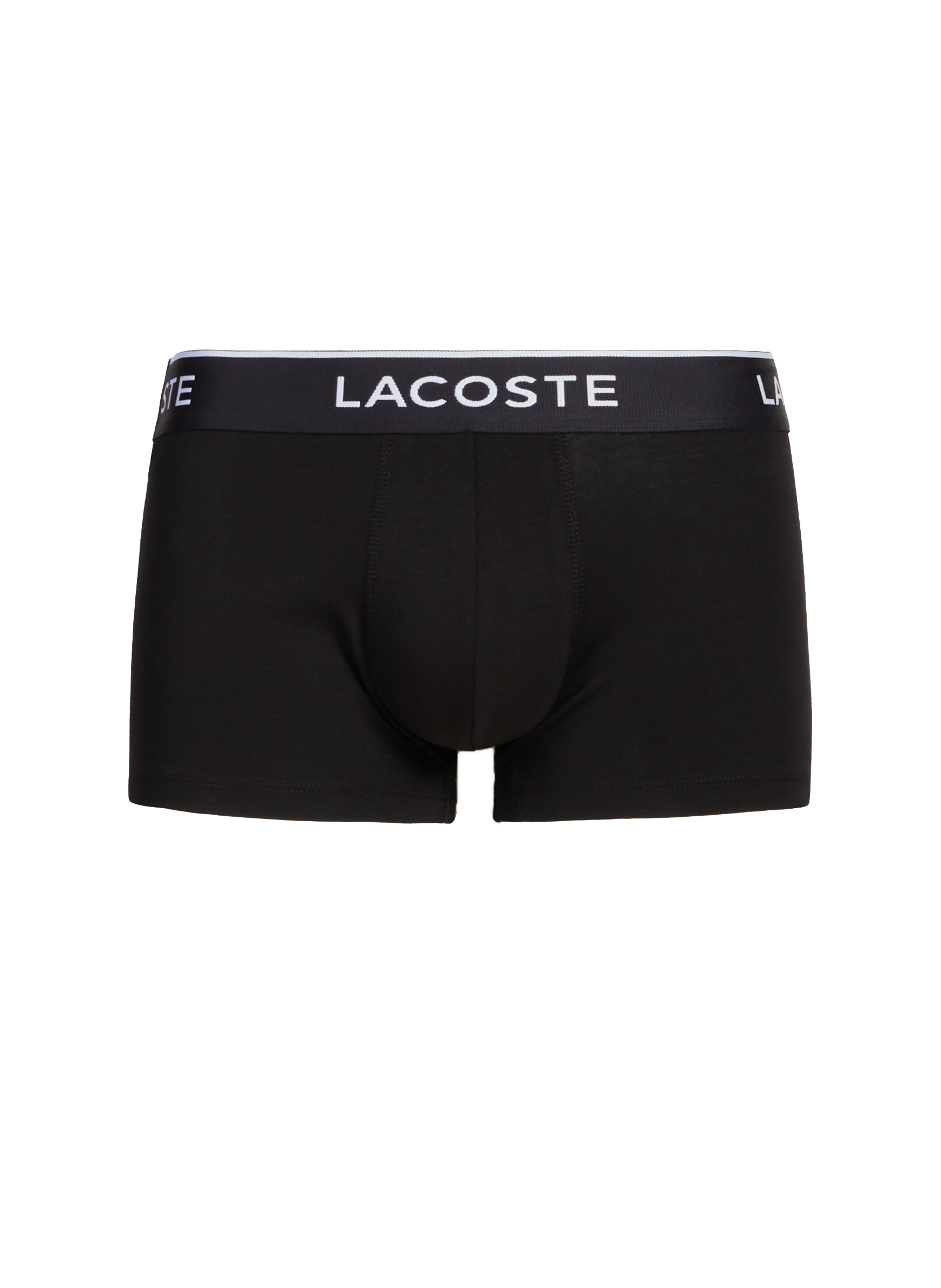 Lot de 3 boxers en coton mélangé LACOSTE Noir