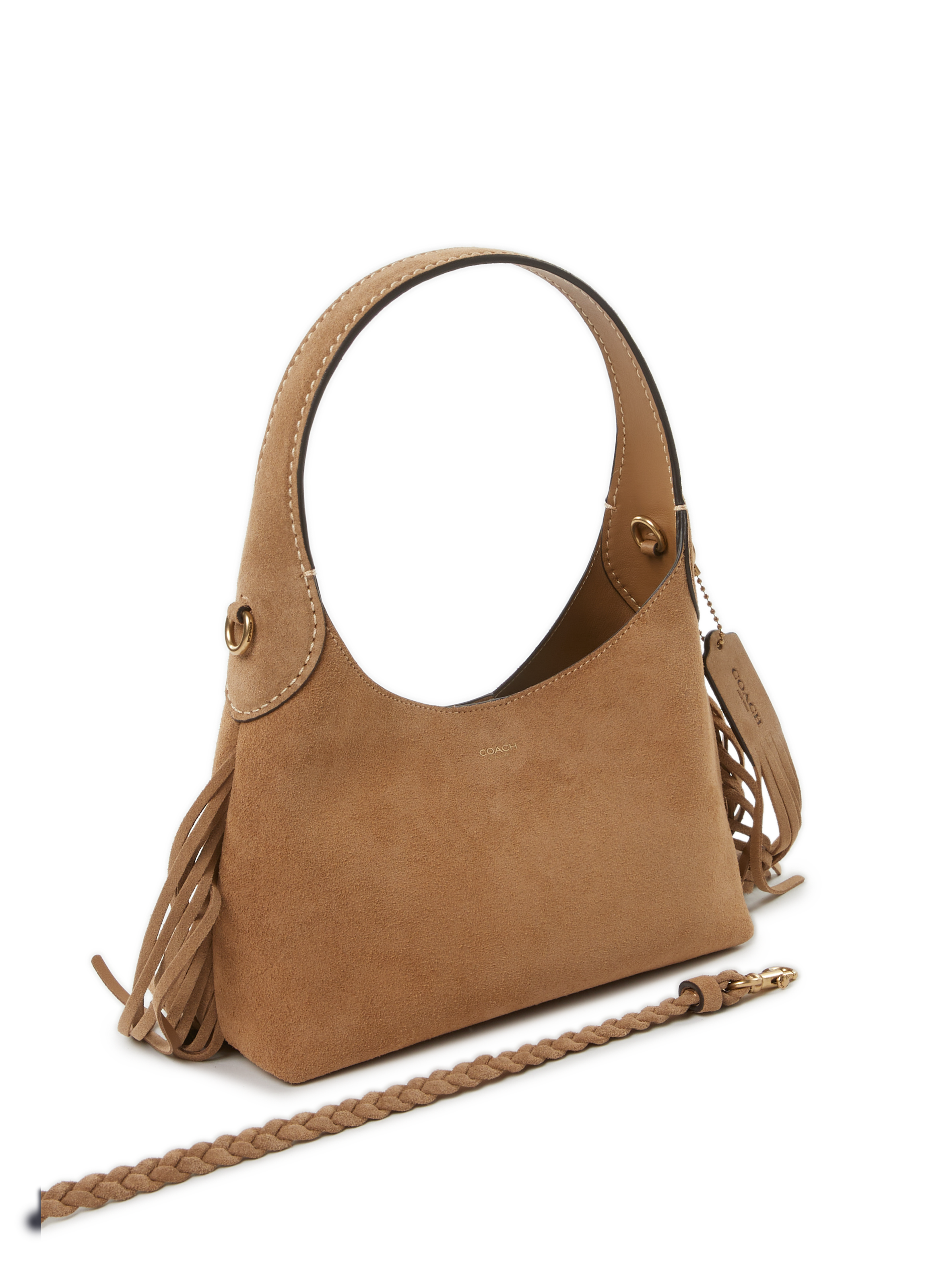 Brooklyn 23 shoulder bag with fringe COACH Brown
