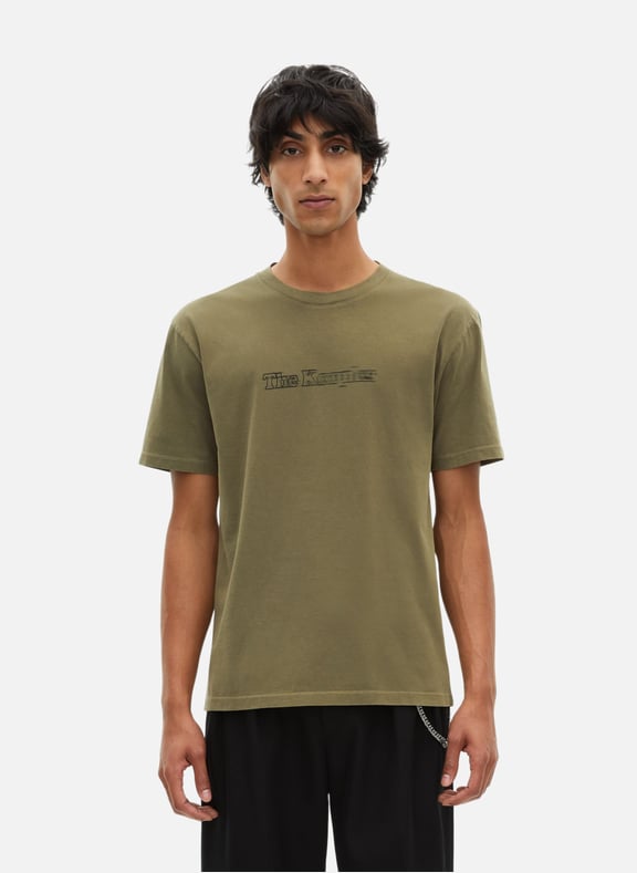 T-shirt avec logo effet vintage Vert by THE KOOPLES THE KOOPLES T-shirt avec logo effet vintage Vert