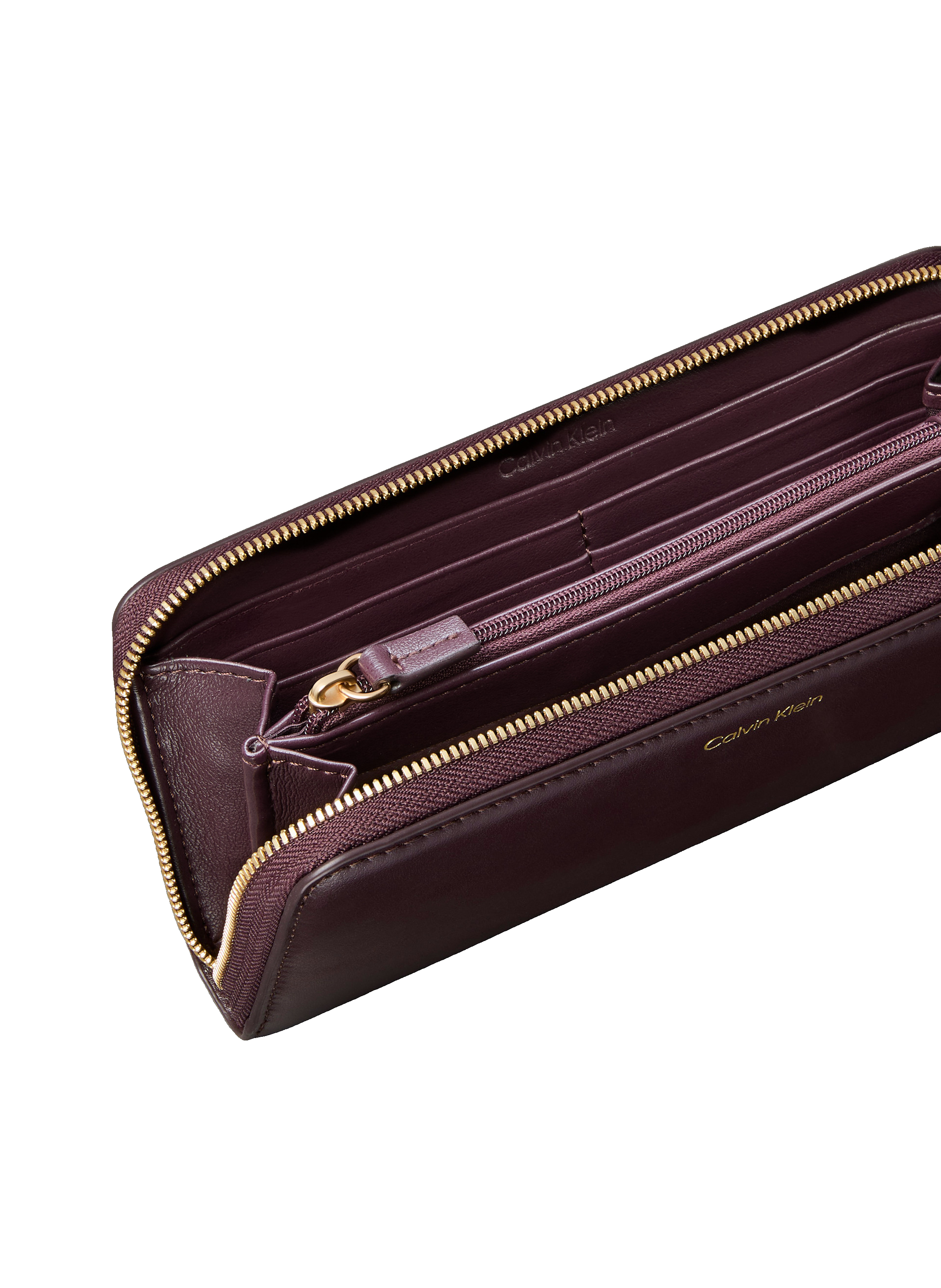 Portefeuille en cuir CALVIN KLEIN Rouge