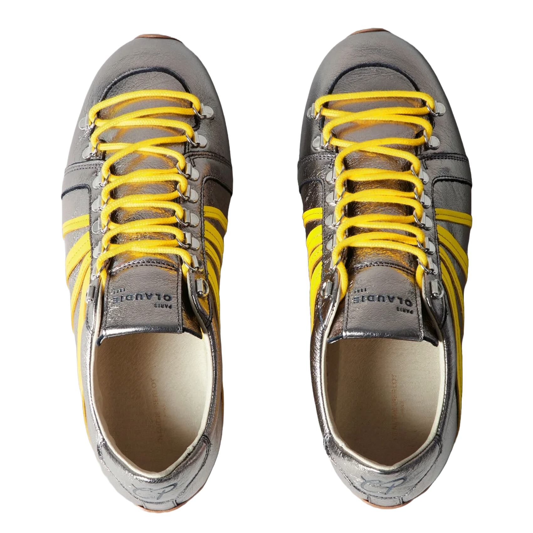 Baskets basses métallisées CLAUDIE PIERLOT Argent