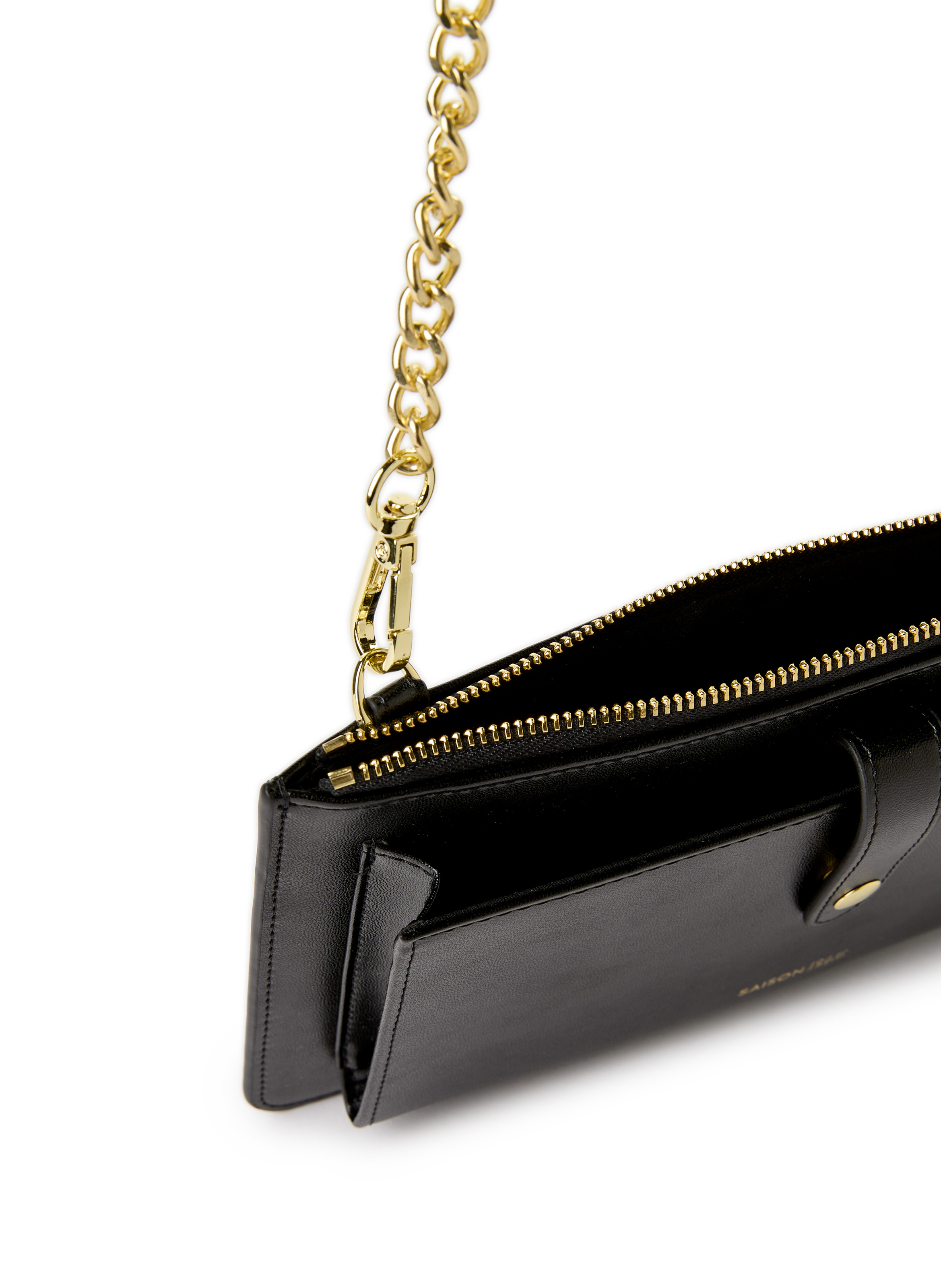 Pochette en cuir SAISON 1865 Noir