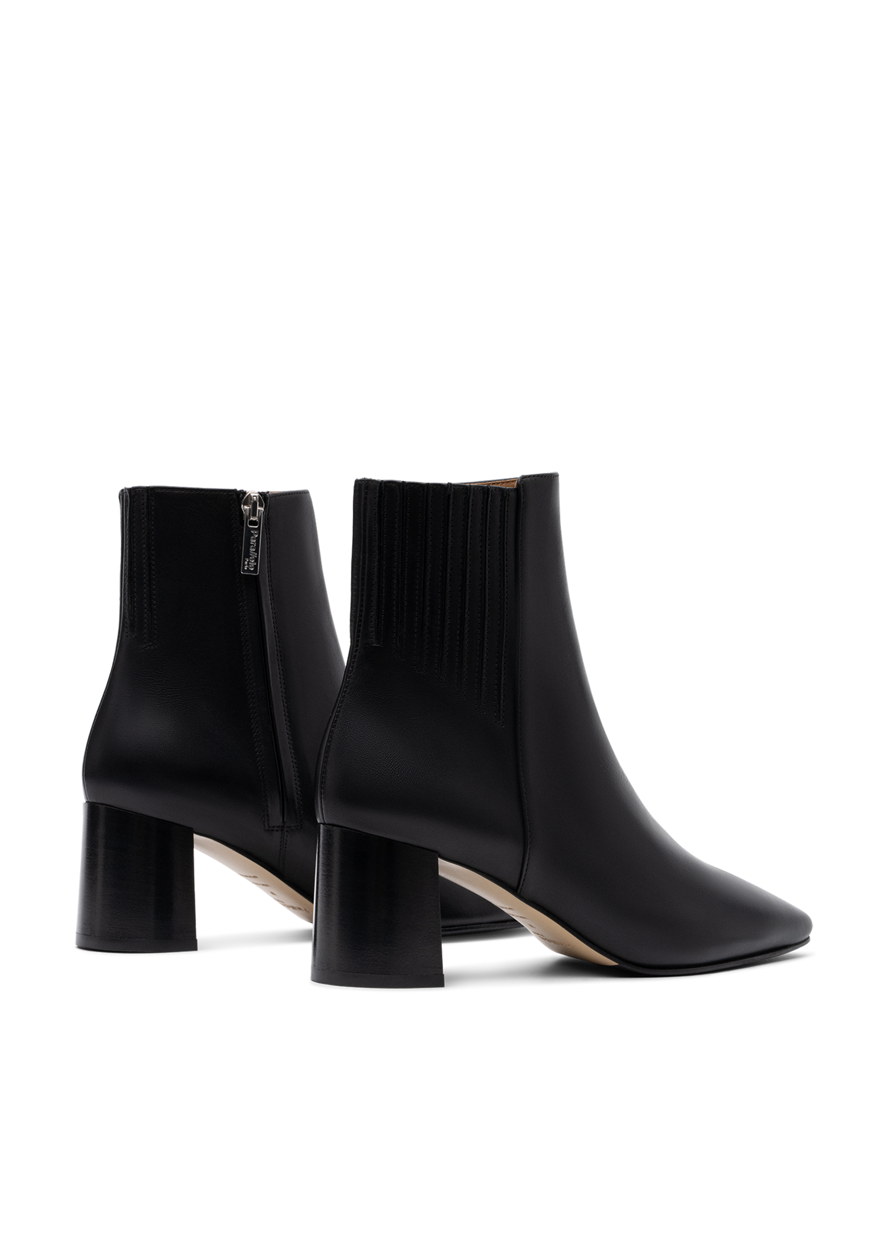 Bottines novo en veau lisse PARALLELE Noir