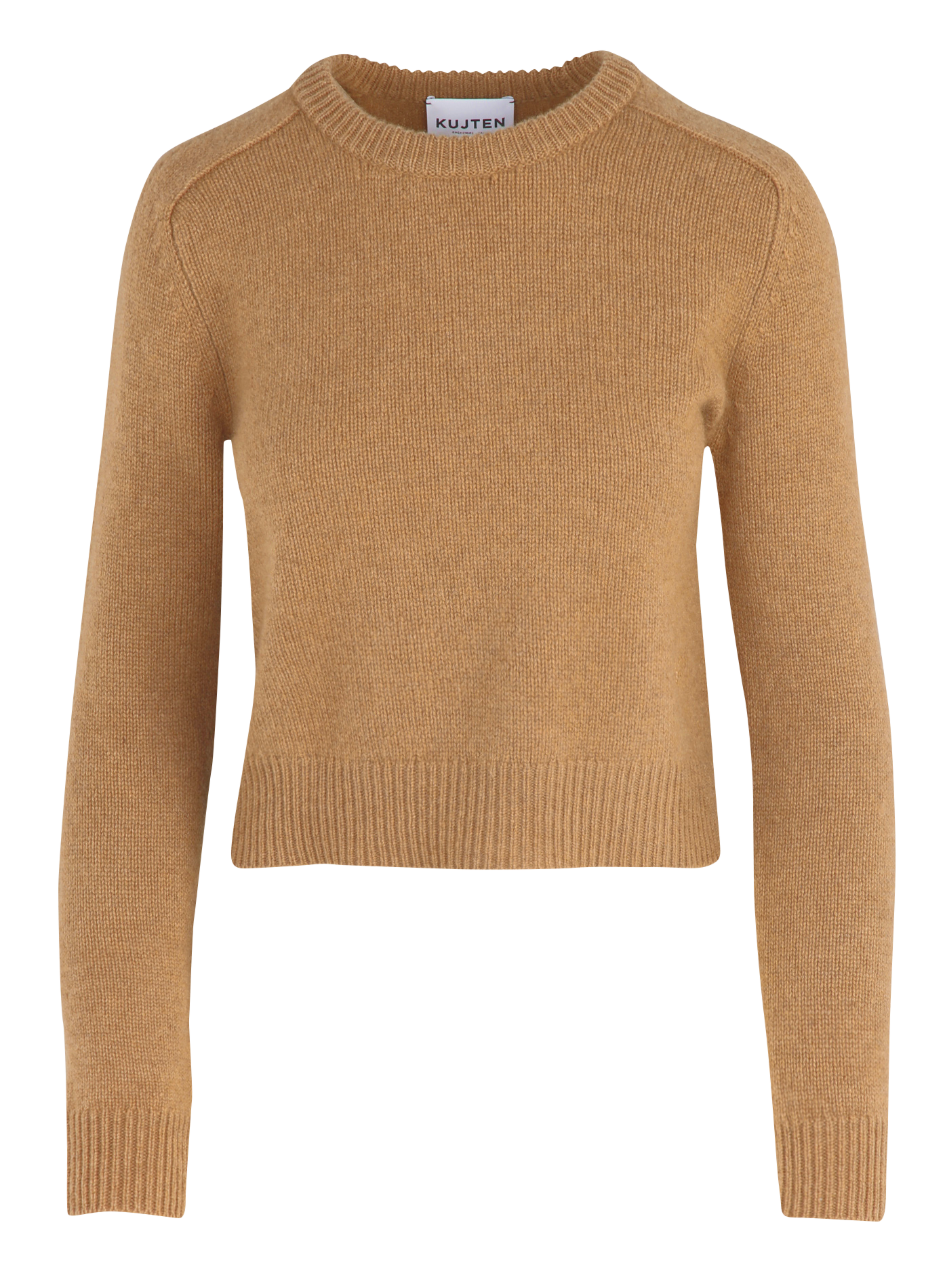 Pull droit col rond en cachemire caroline KUJTEN Marron