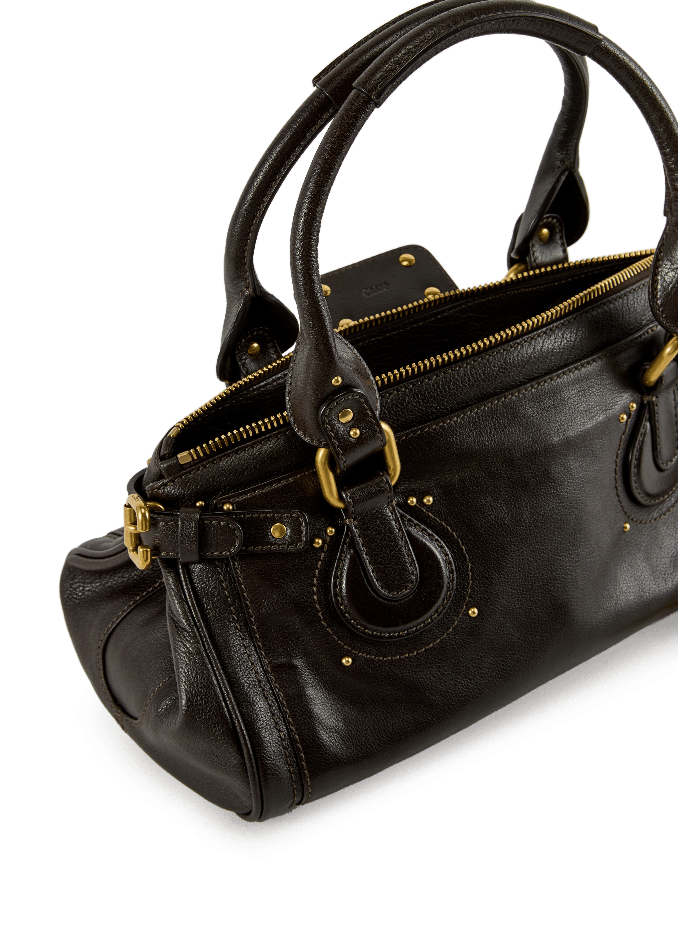 Sac à main en cuir CHLOÉ Marron