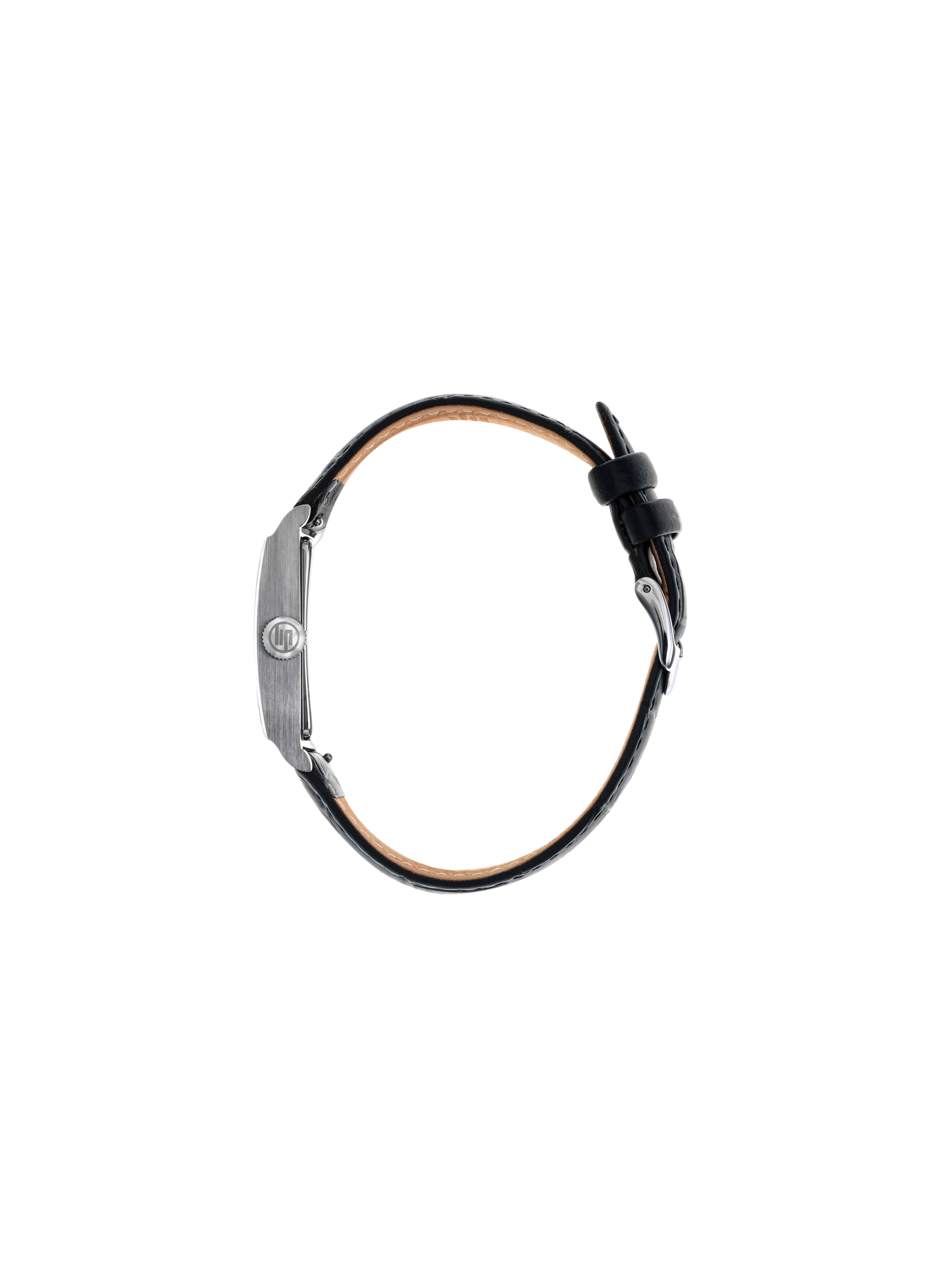 Montre à quartz en cuir LIP Argent