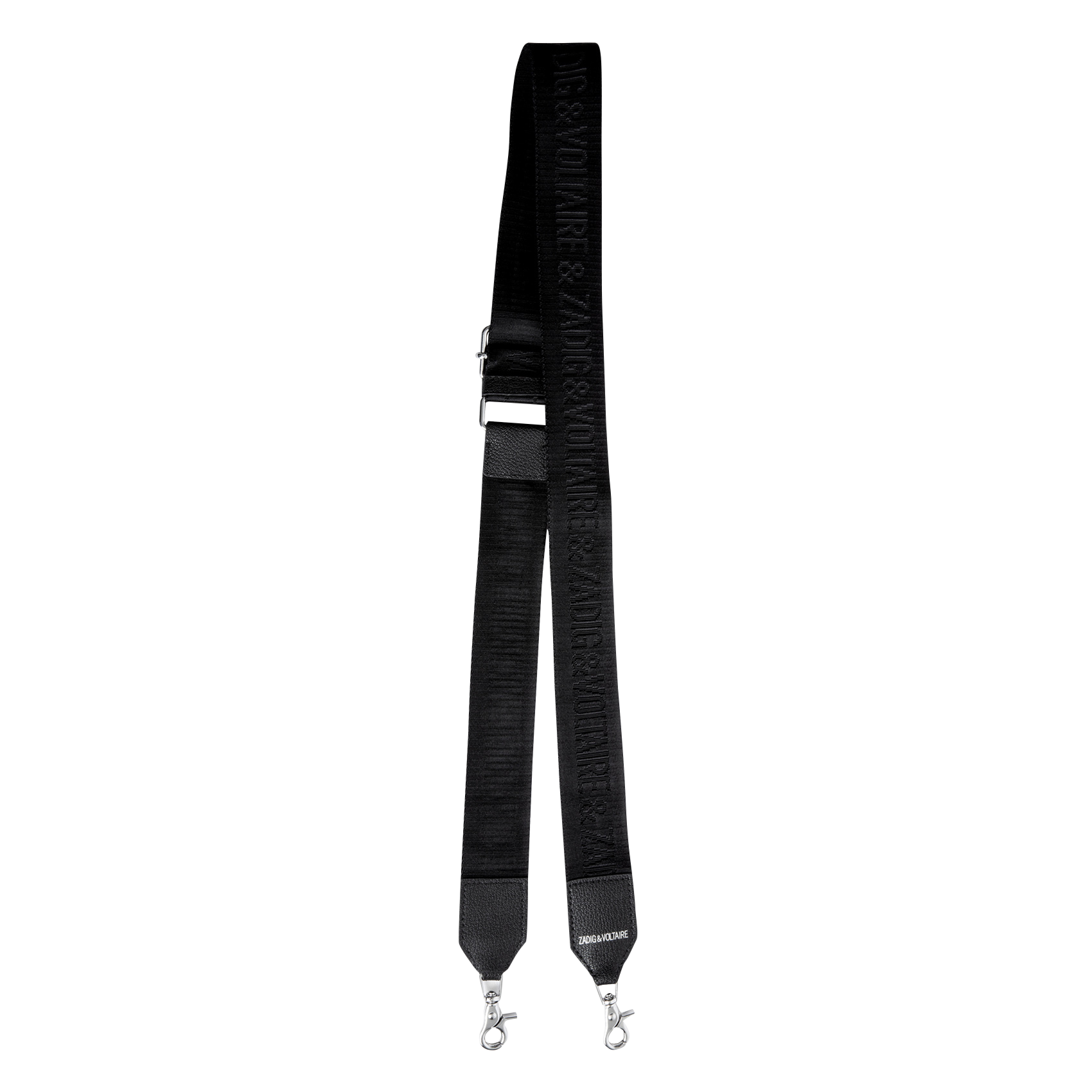 Bandoulière en cuir imprimée ZADIG&VOLTAIRE Noir