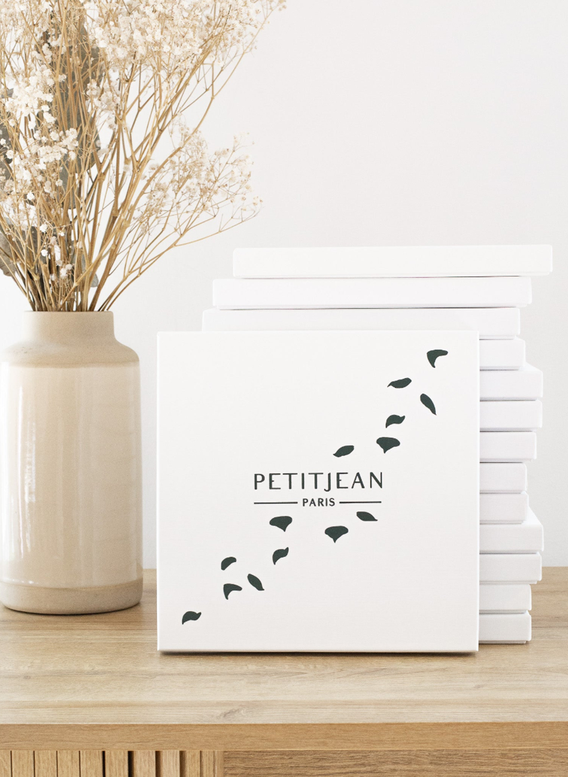 Pas de deux - Carré 75 imprimé en soie PETITJEAN PARIS Multicolore