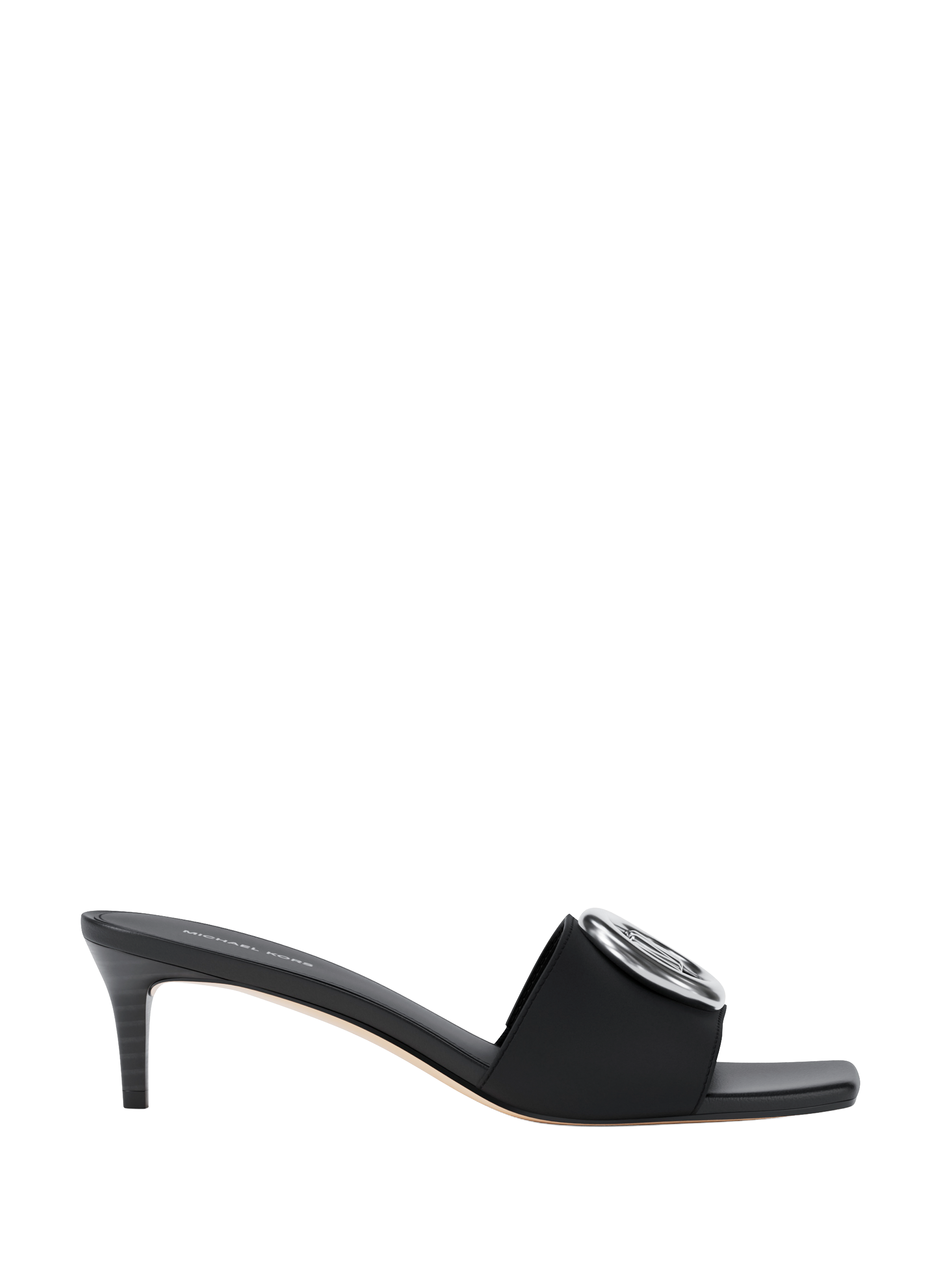 Sandales à talon en cuir mélangé MICHAEL KORS Noir