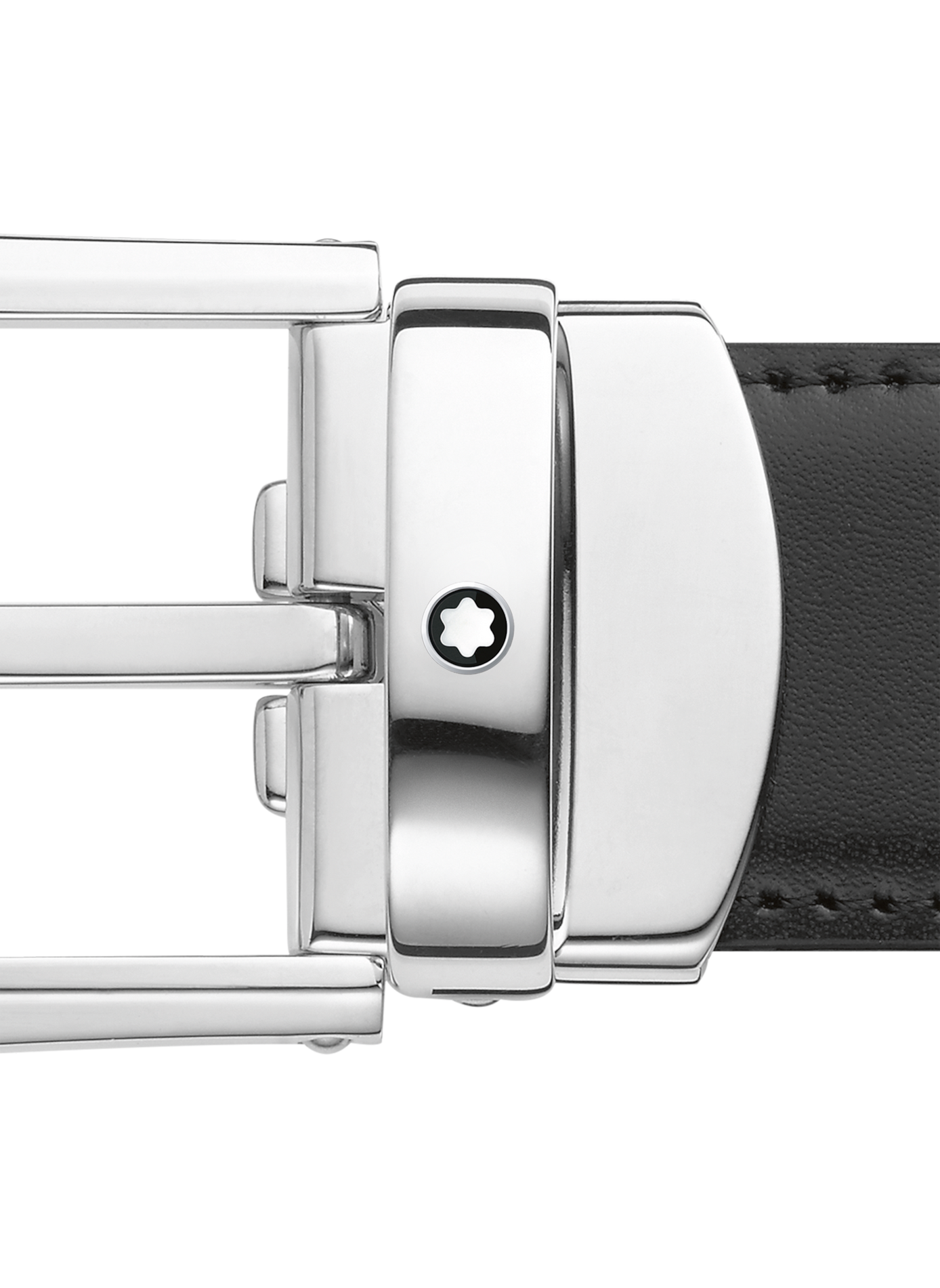 Reversible leather belt MONTBLANC Black