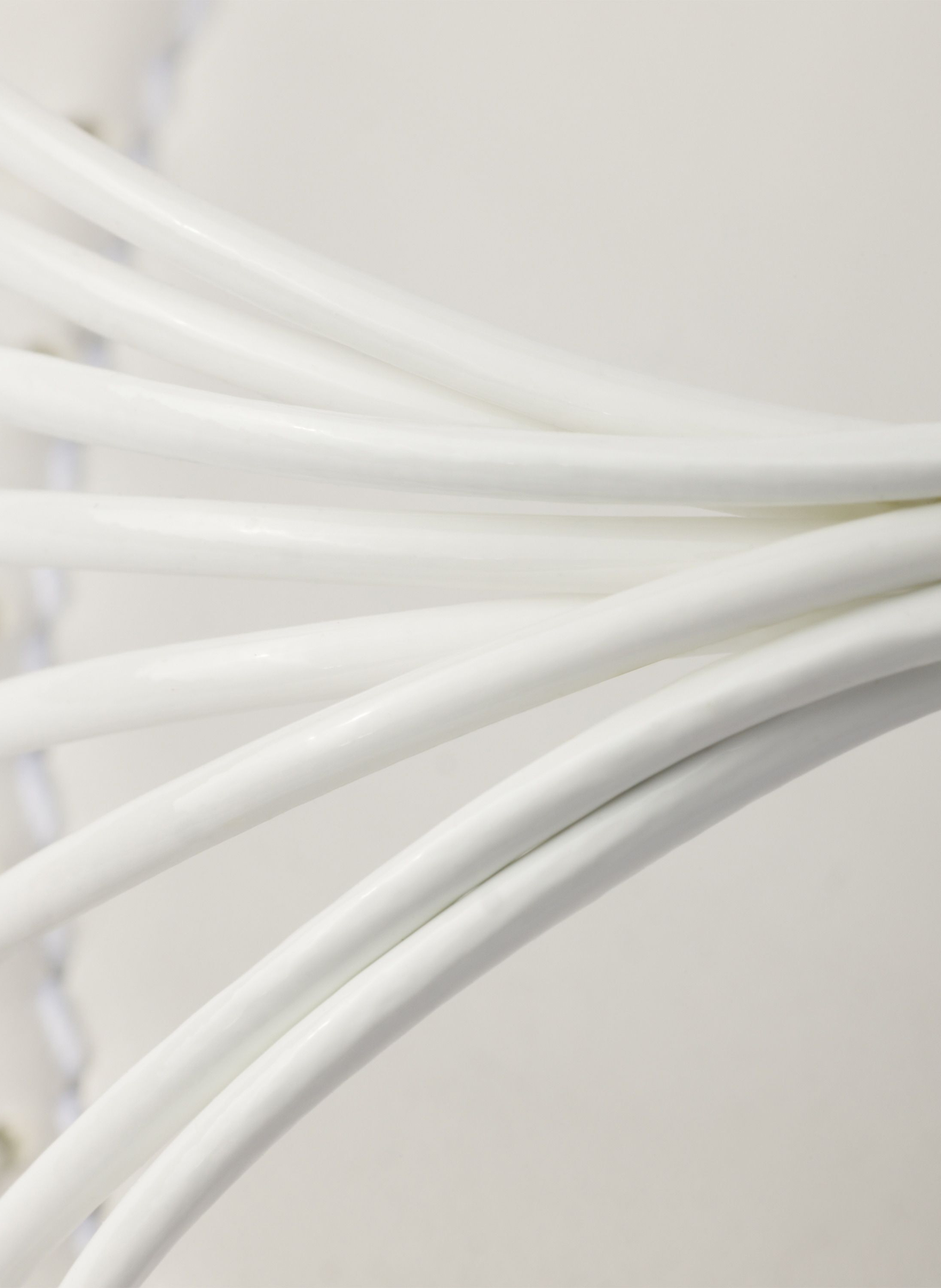 Sandales en cuir verni PRADA Blanc