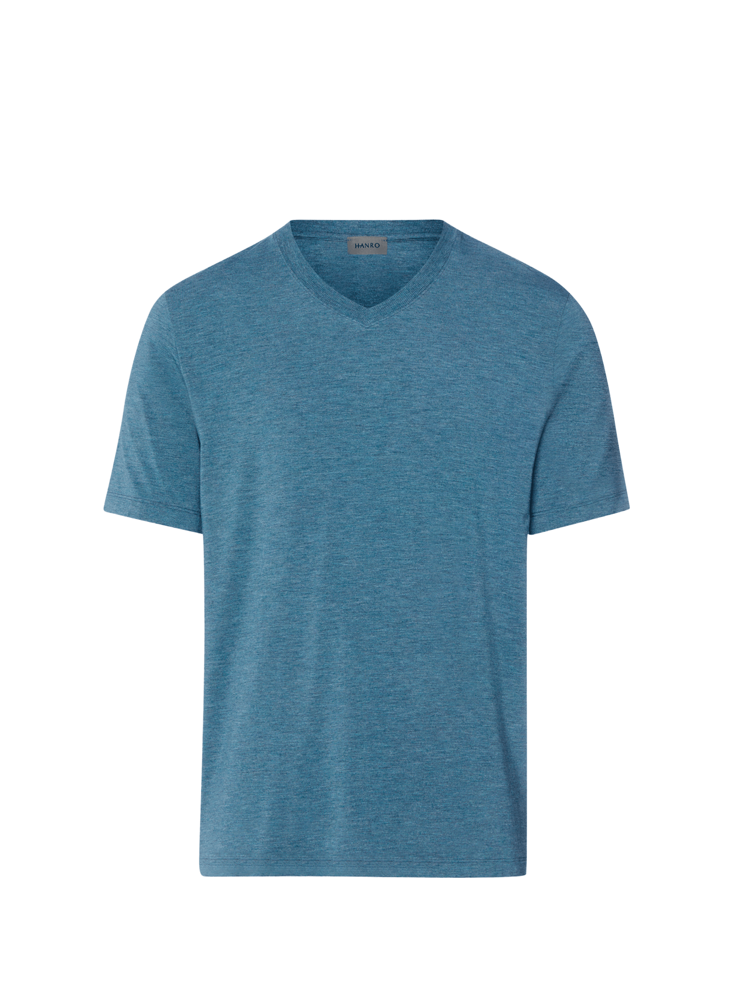 T-shirt droit à col V HANRO Bleu