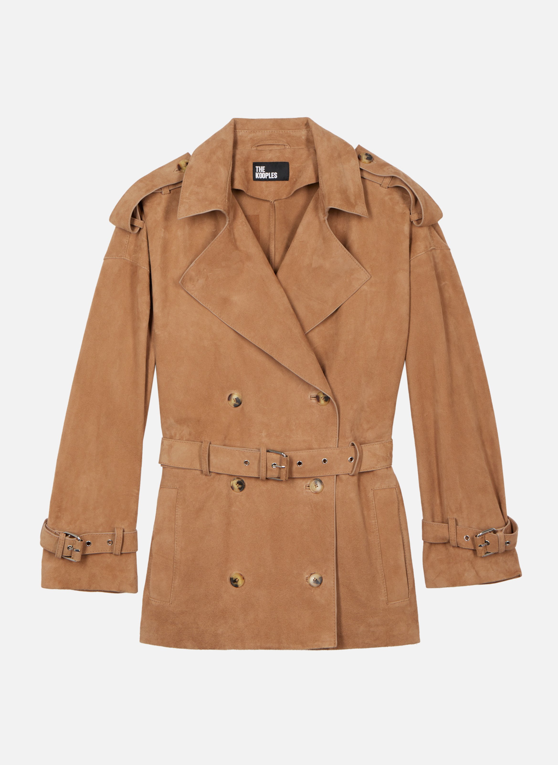Blouson en cuir THE KOOPLES Beige