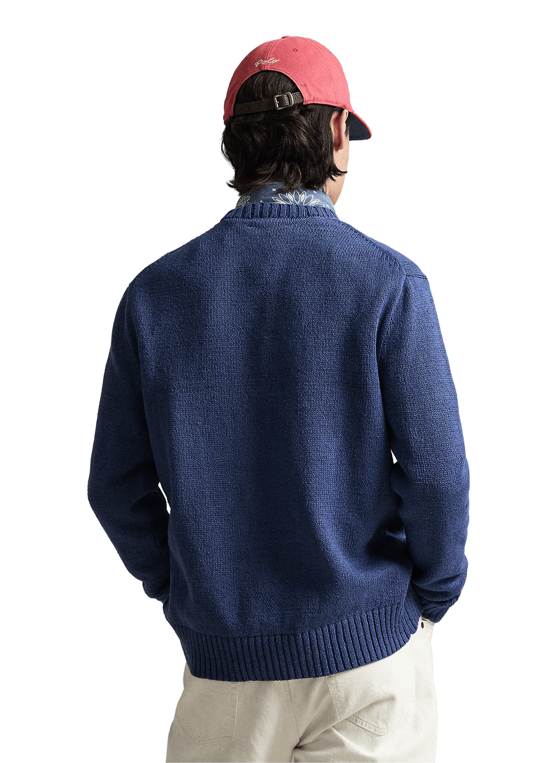 Linen and cotton jumper POLO RALPH LAUREN Blue