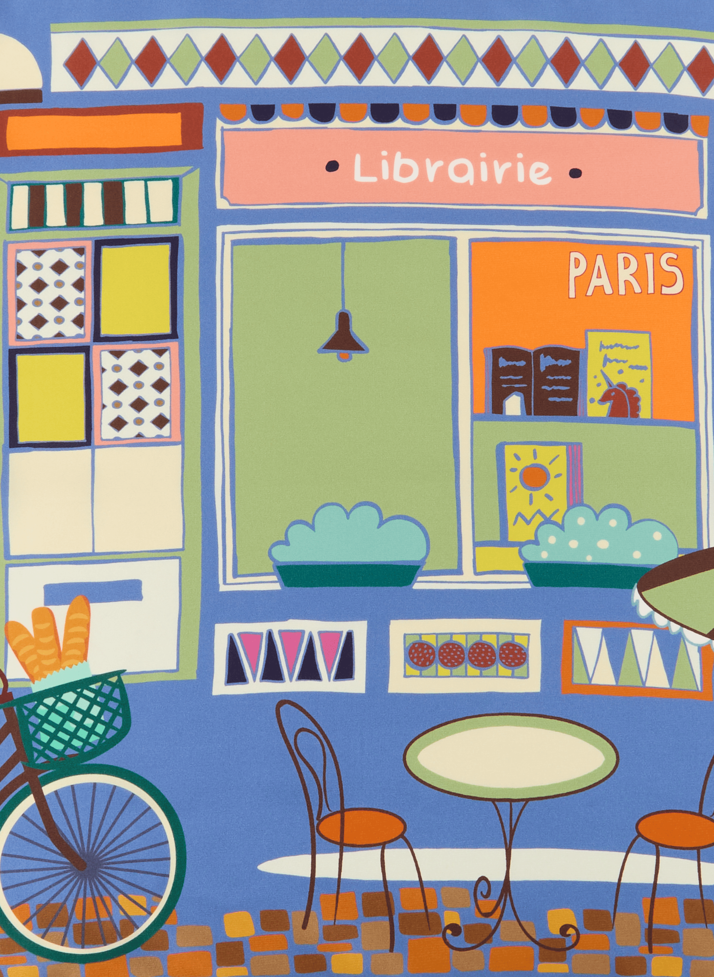 Printed silk scarf AU PRINTEMPS PARIS Multicolour