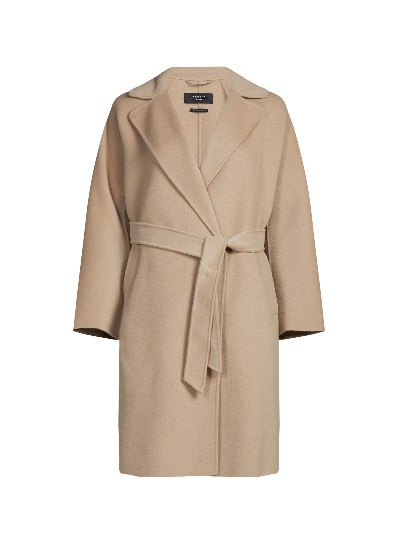 Manteau en laine vierge mélangée WEEK END Marron