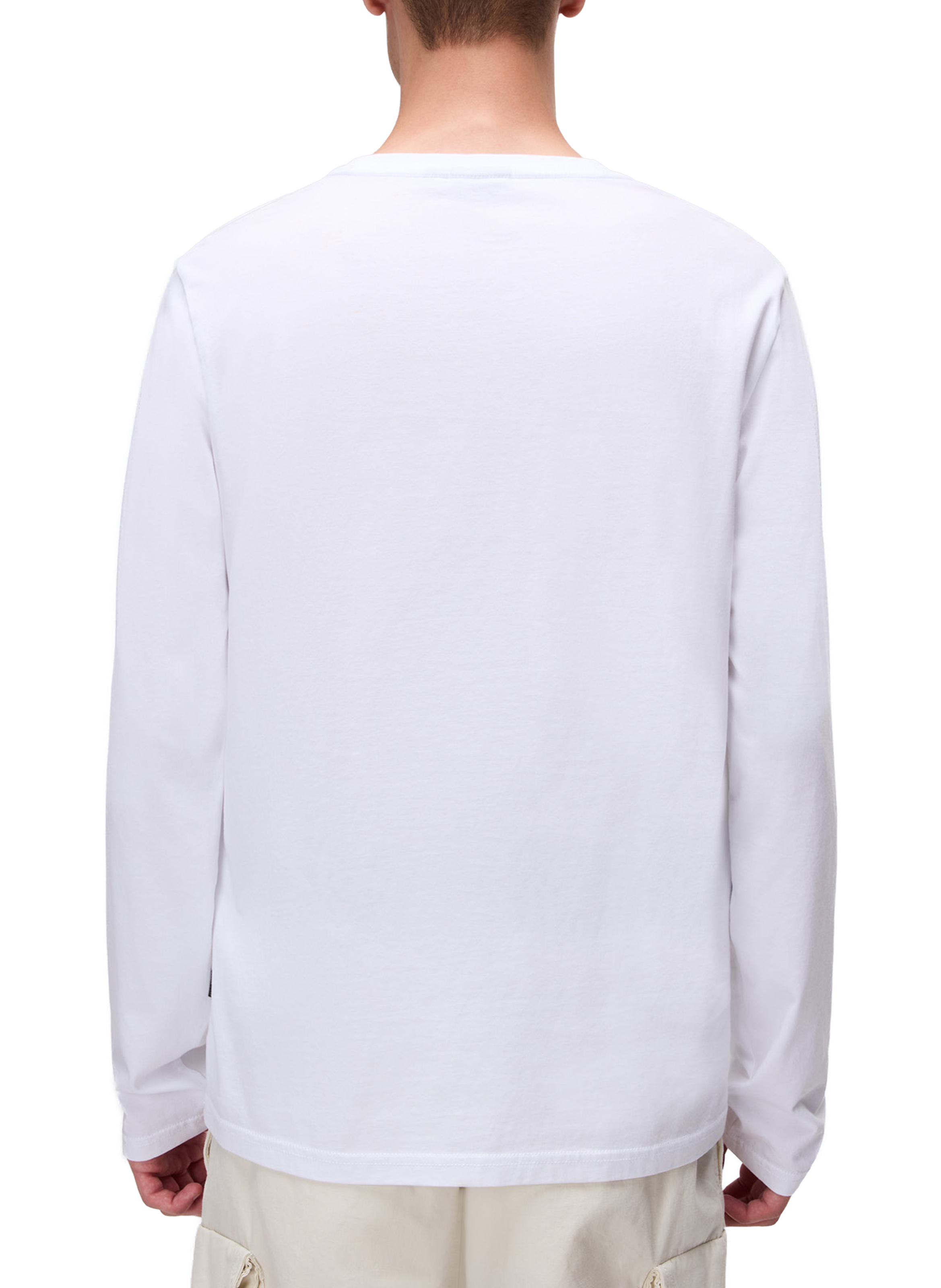 T-shirt manches longues en coton NAPAPIJRI Blanc