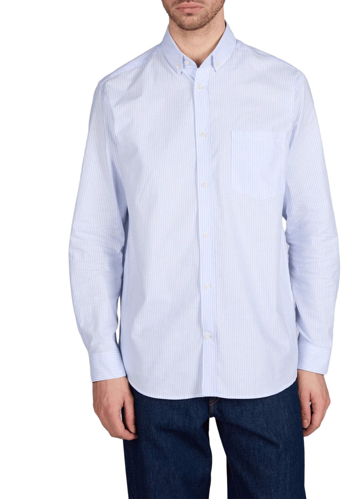 Straight shirt Hoxray-D in cotton AU PRINTEMPS PARIS Blue