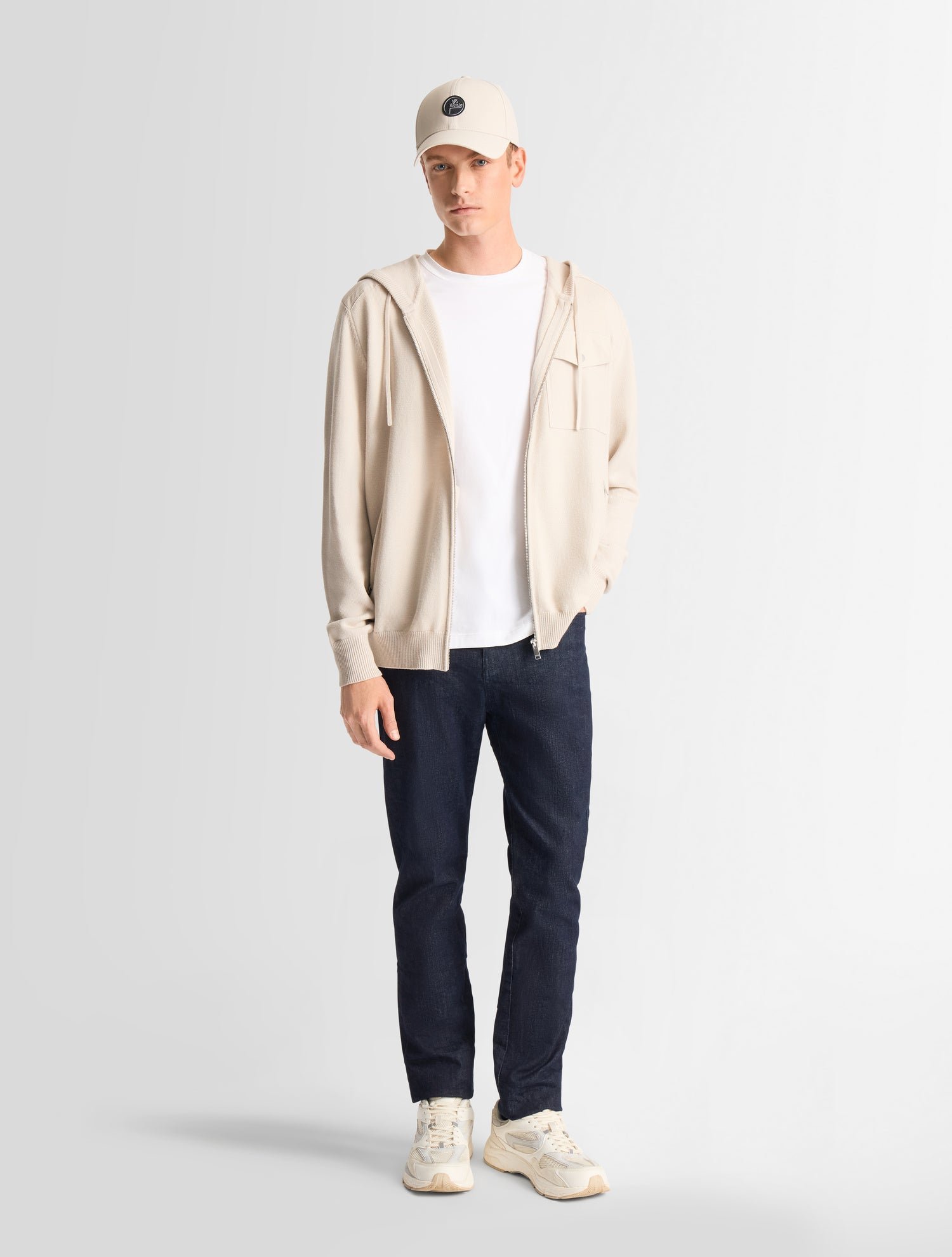 Gilet mayance col capuche coupe ajustée FUSALP Blanc