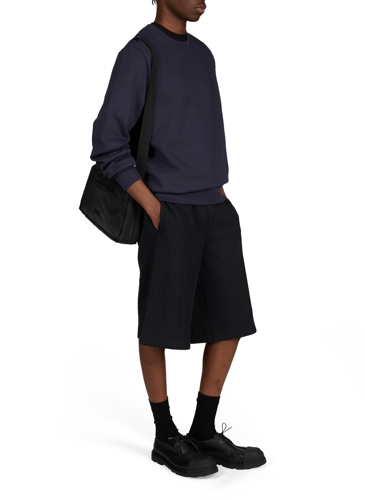 Printed cotton sweatshirt LES DEUX Blue