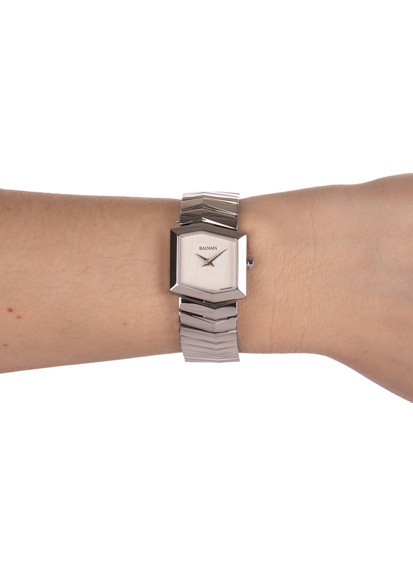 Montre analogique quartz Taffetas en acier inoxydable BALMAIN WATCHES Argent