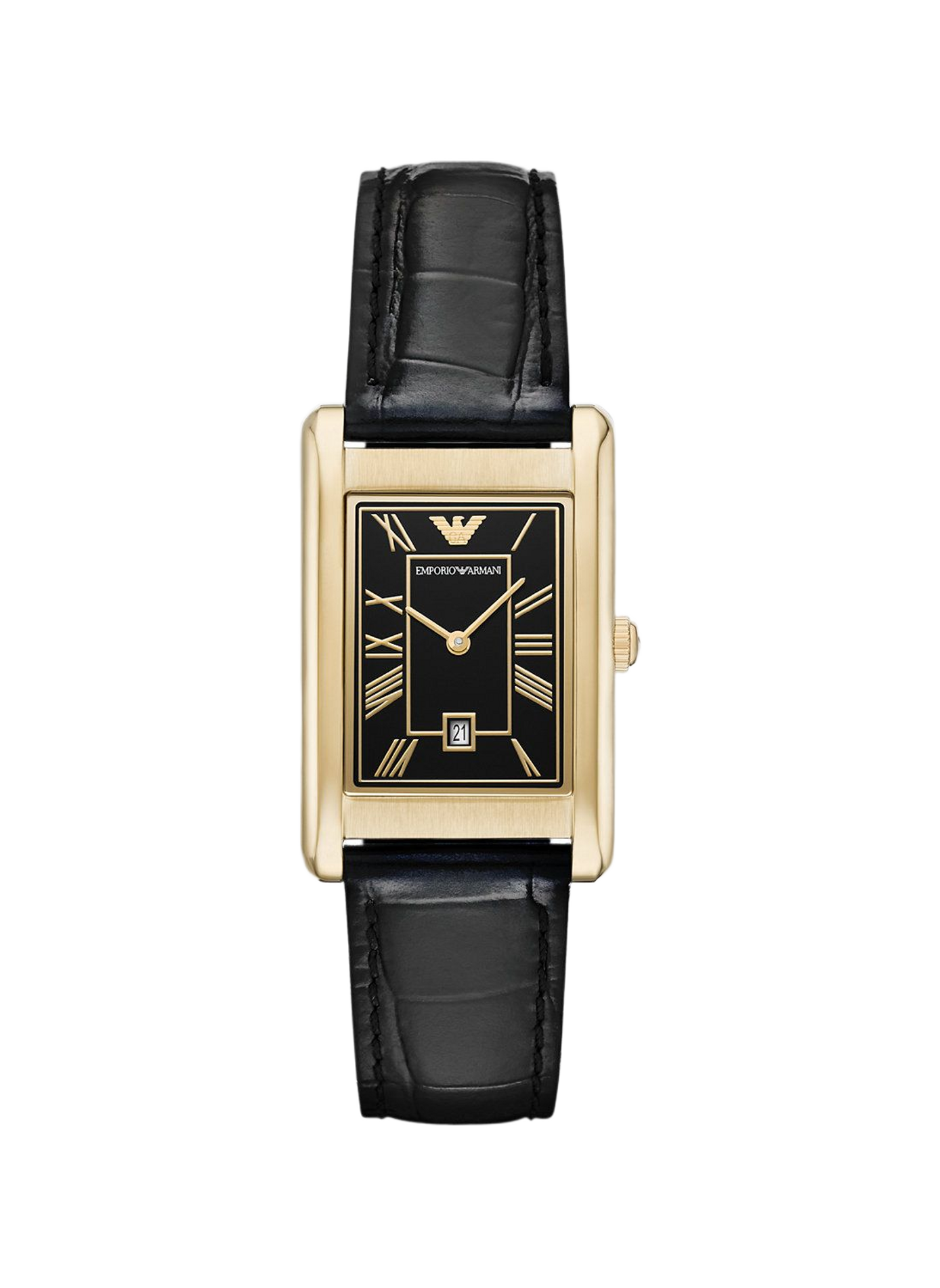 Montre quartz en cuir ARMANI MONTRES Noir