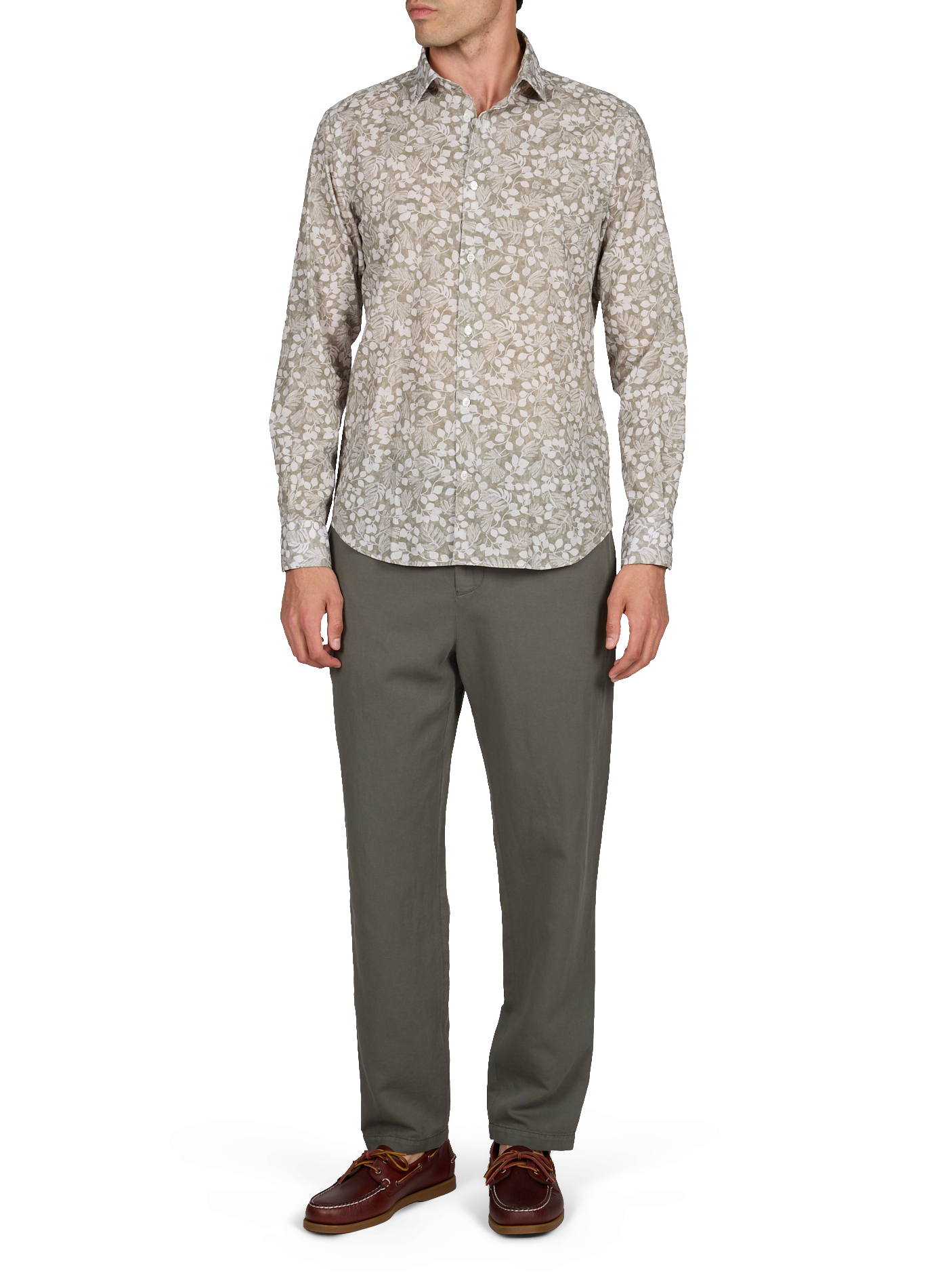 Chemise droite imprimée EDEN PARK Beige