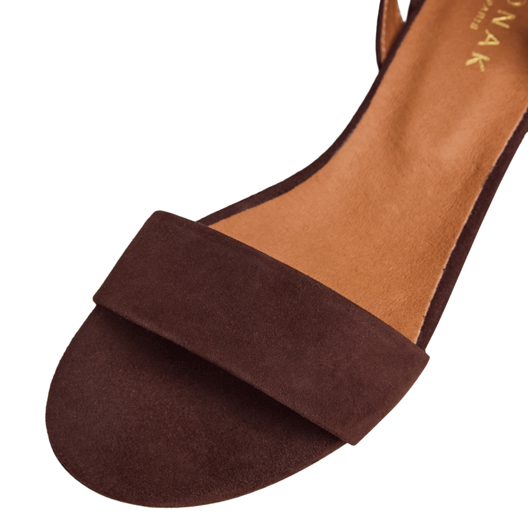 Sandales en cuir via JONAK Marron