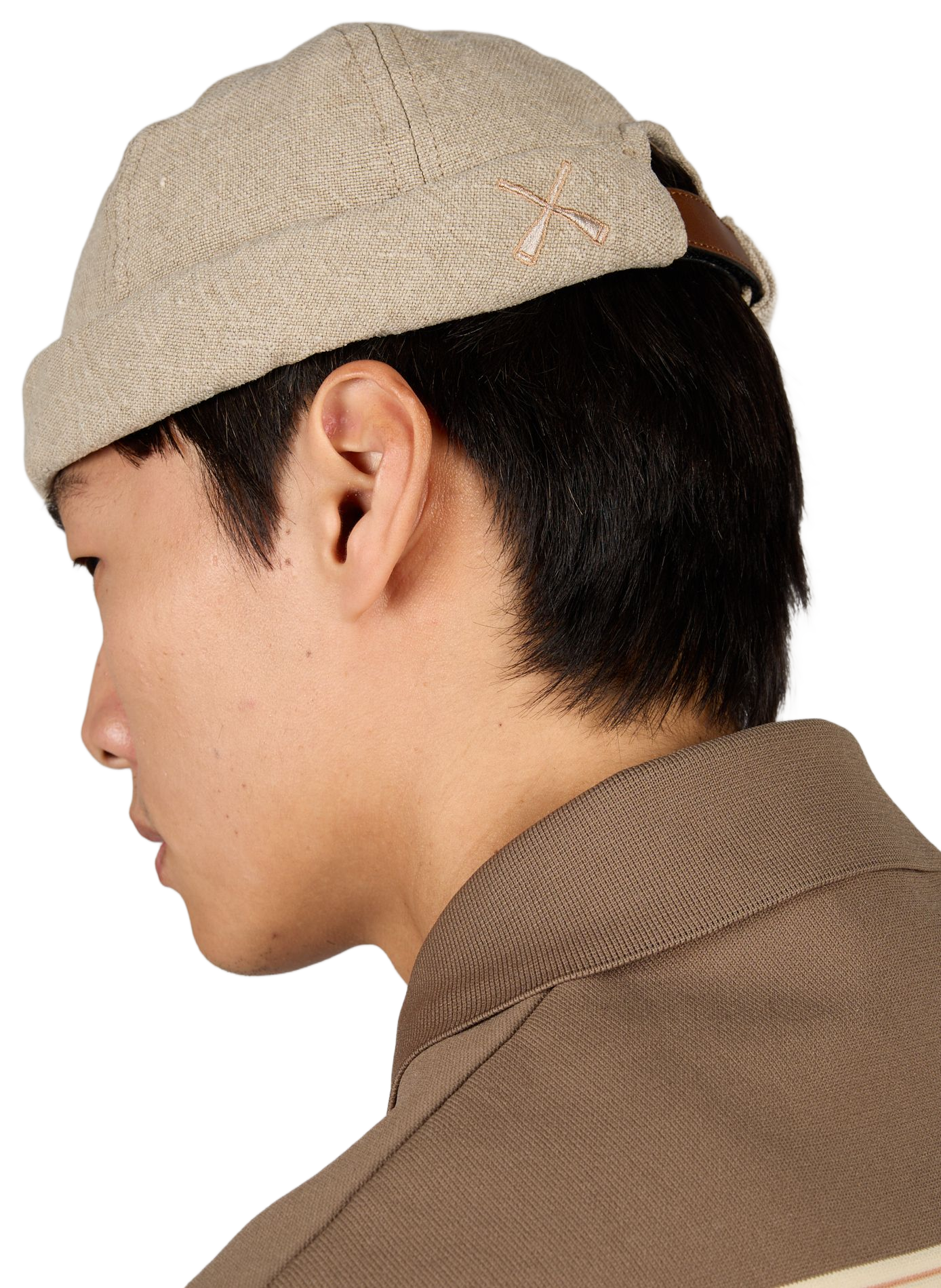 Textured cotton hat BETON CIRE Beige