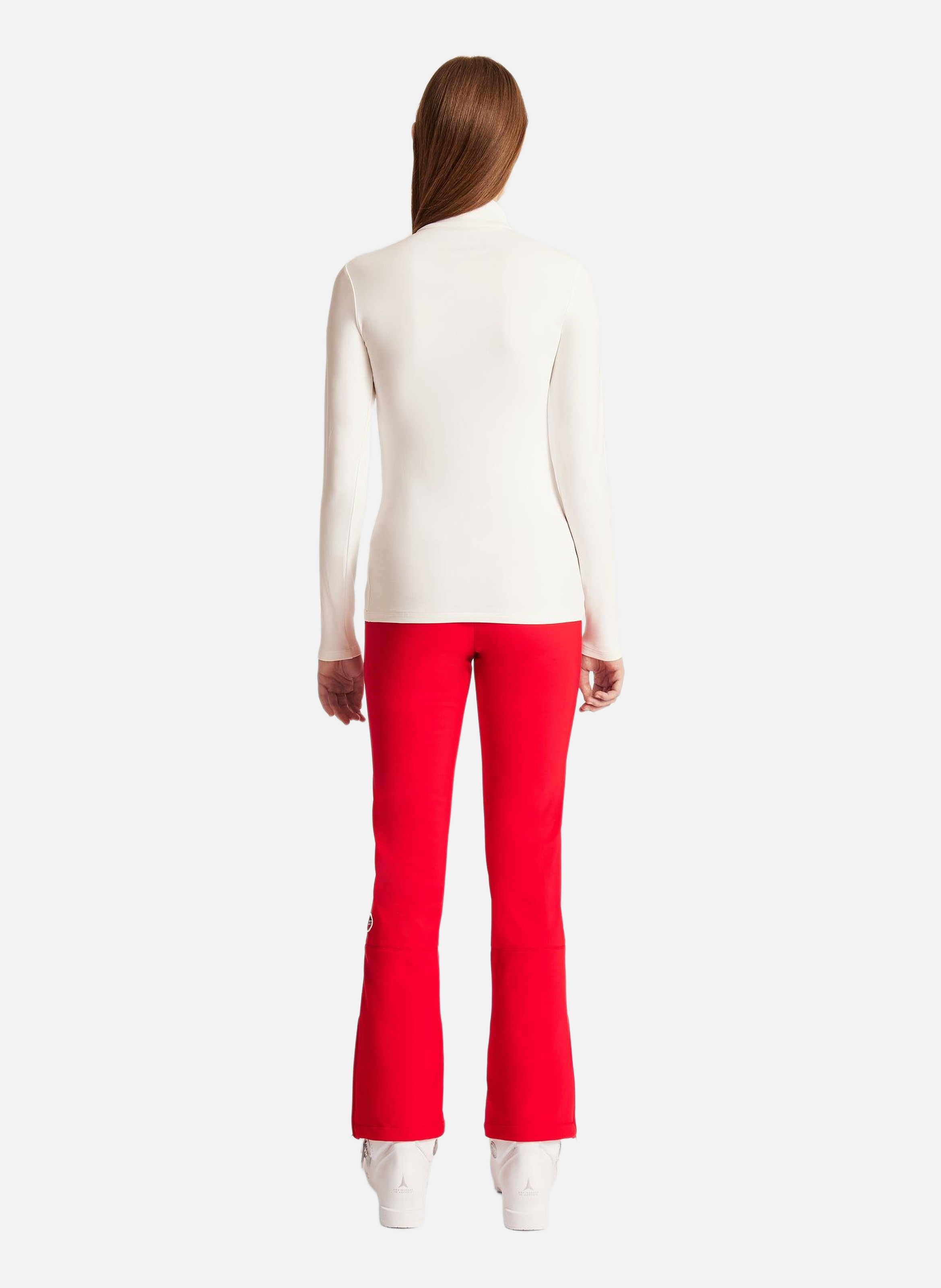 Gemini high-neck fitted sweater FUSALP White