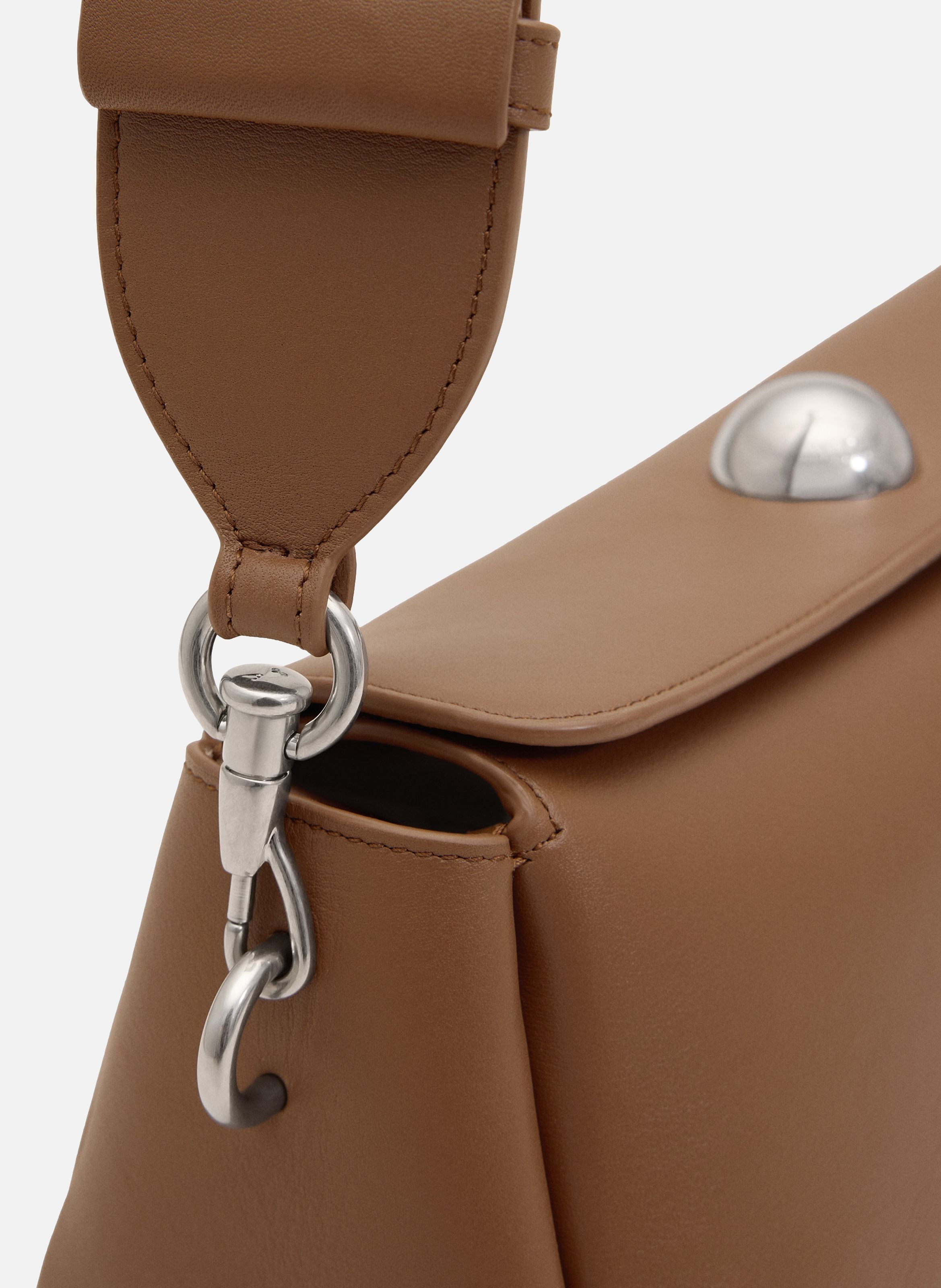 Sac carrousel unisexe AMI PARIS Marron