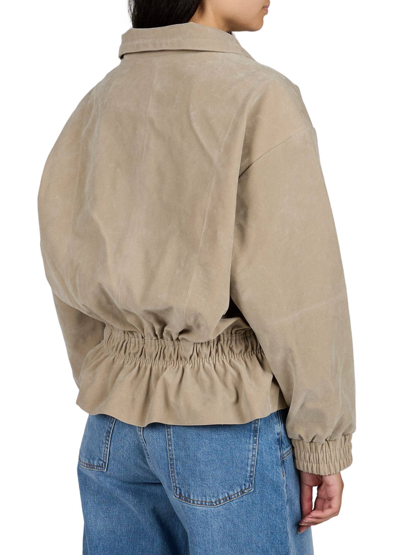 Oversized Jacke mit Stehkragen TOPSHOP Grau