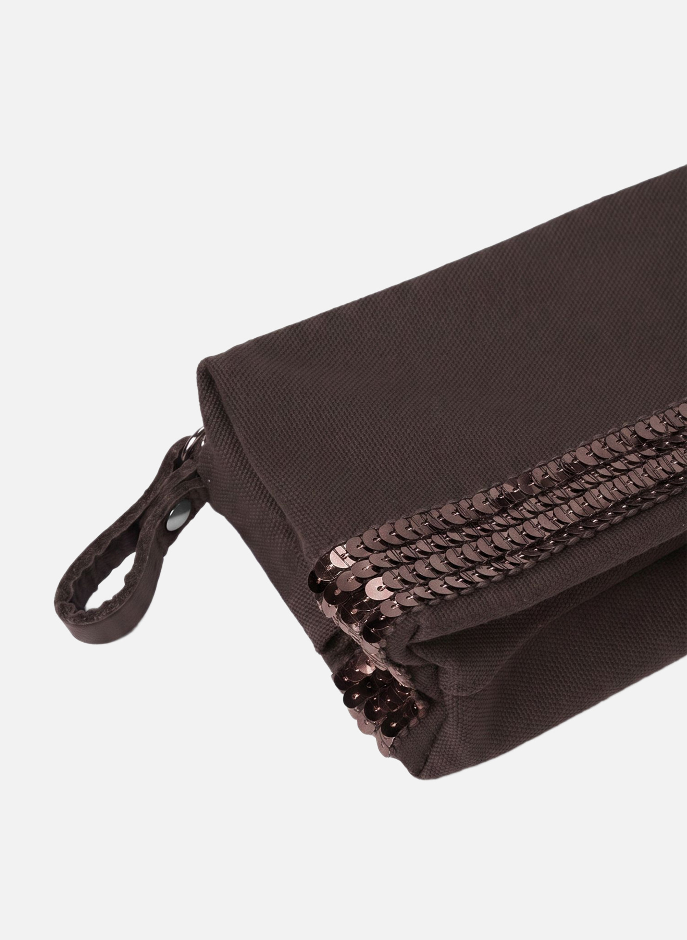 Trousse écolier en toile VANESSA BRUNO Marron