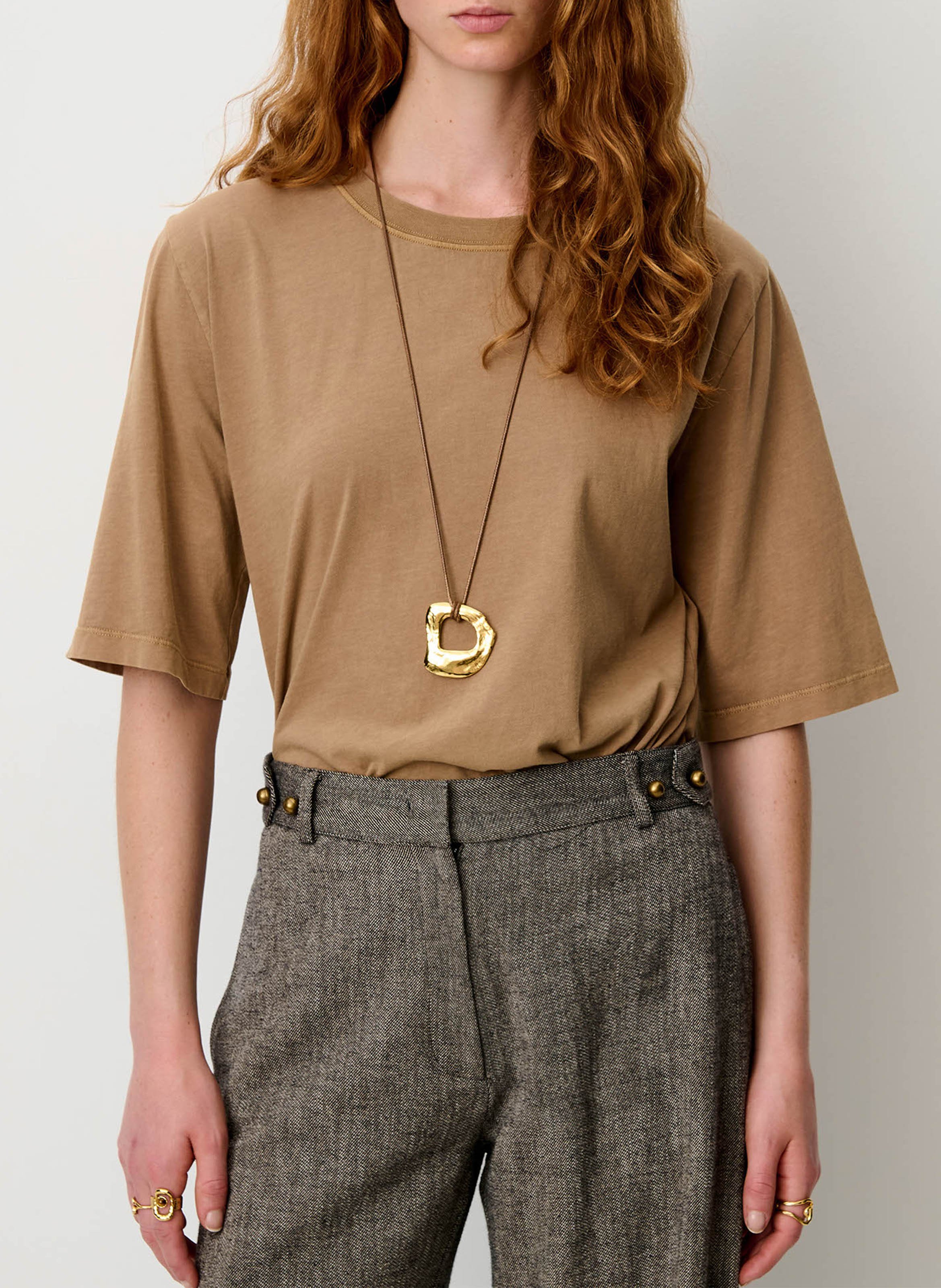 Tee-shirt oversize en coton sergio SESSUN Beige