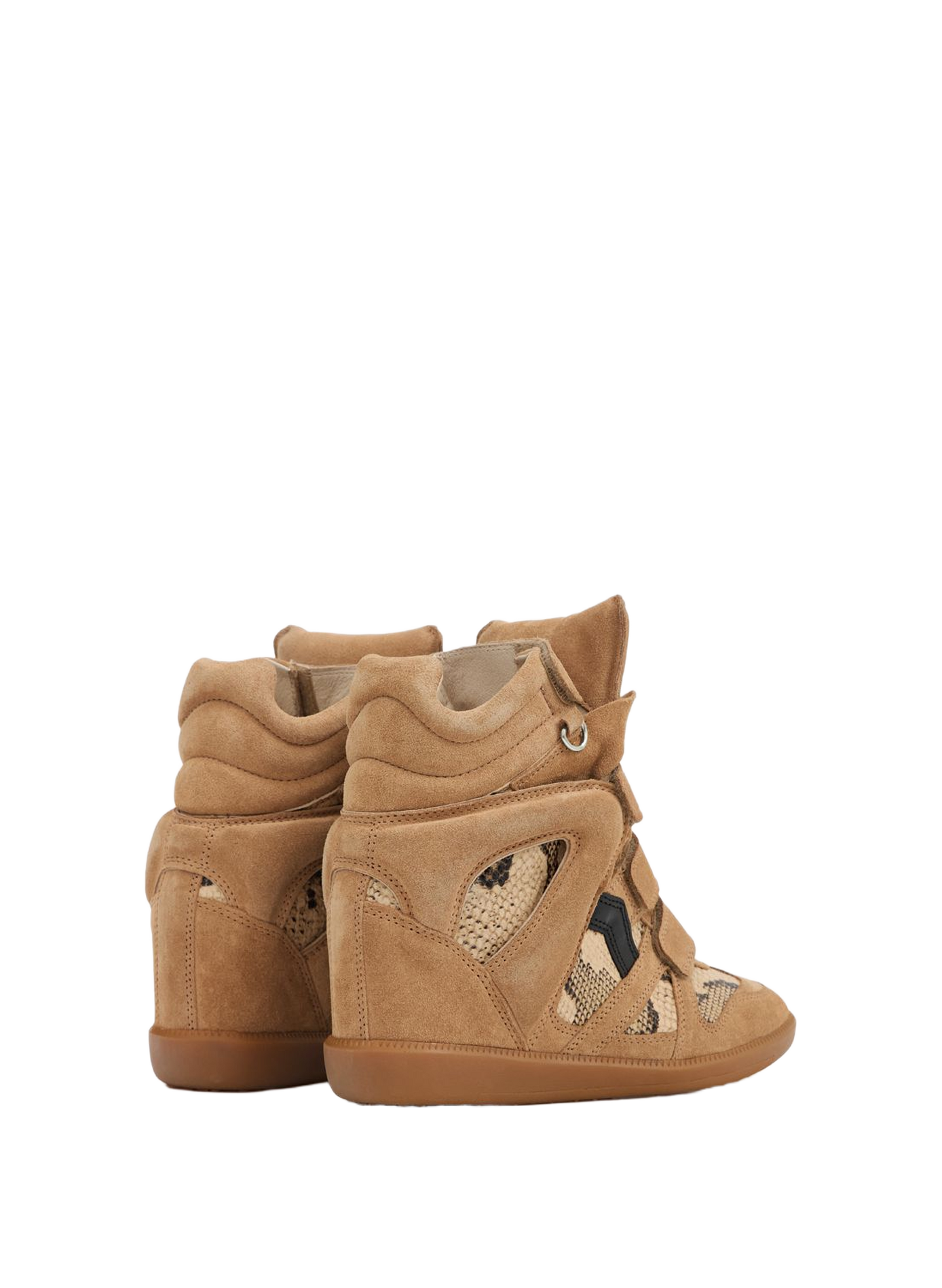 Keil-Sneaker Bekett aus Veloursleder ISABEL MARANT Beige