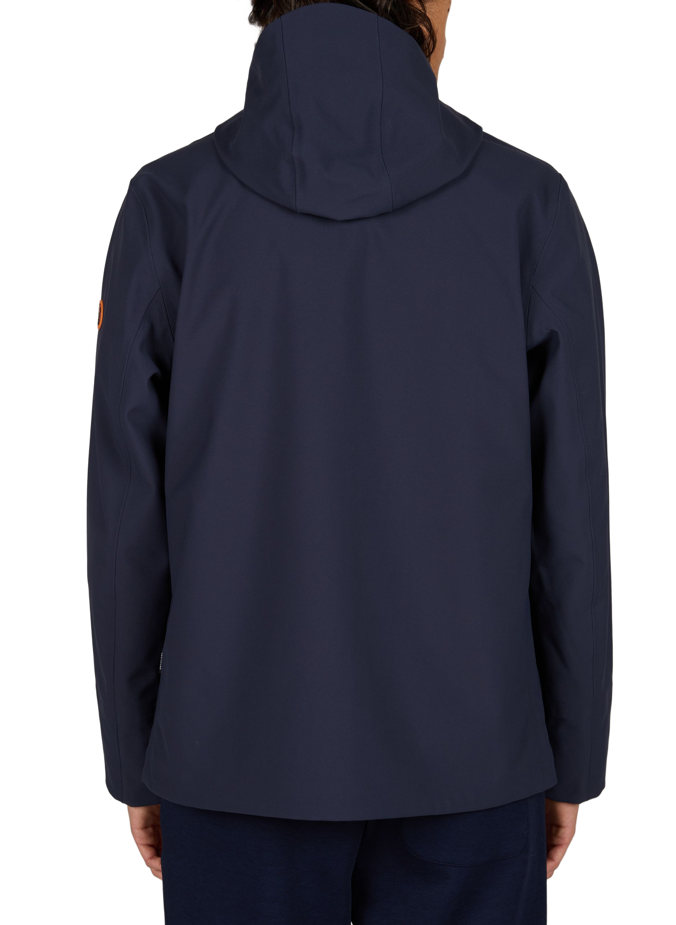 Plain straight zip-up high-neck jacket SAVE THE DUCK Blue