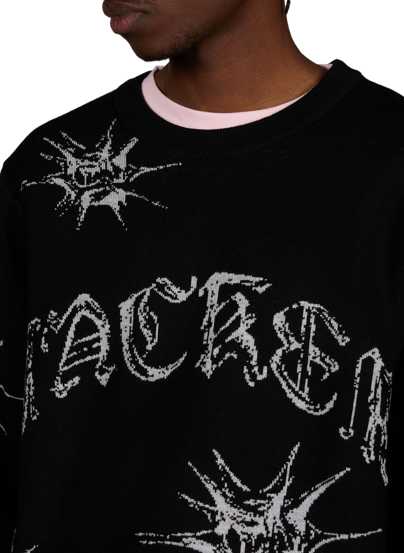 Oversized crew-neck printed sweater JACKER. Multicolour