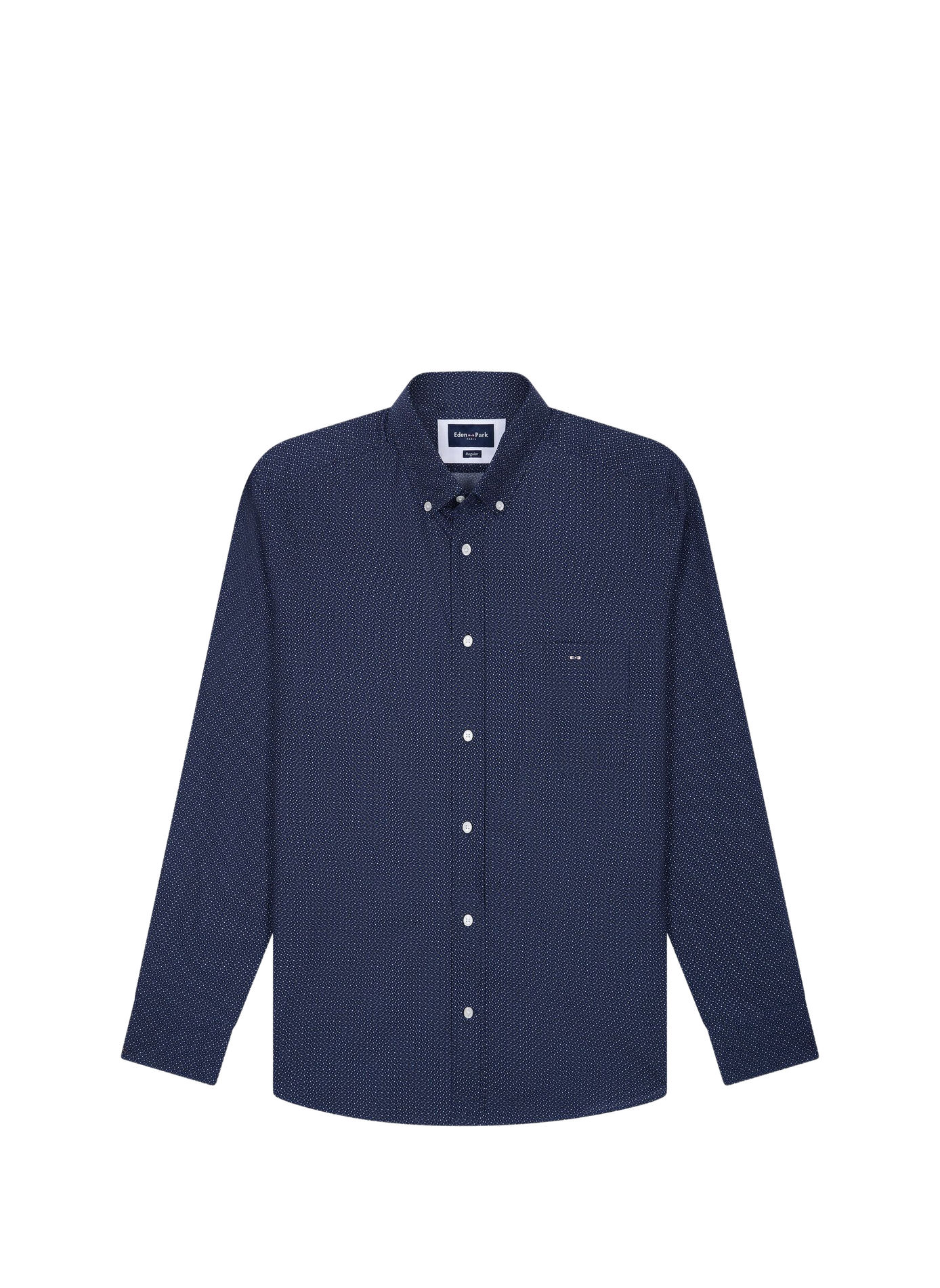 Chemise droite en coton EDEN PARK Blue