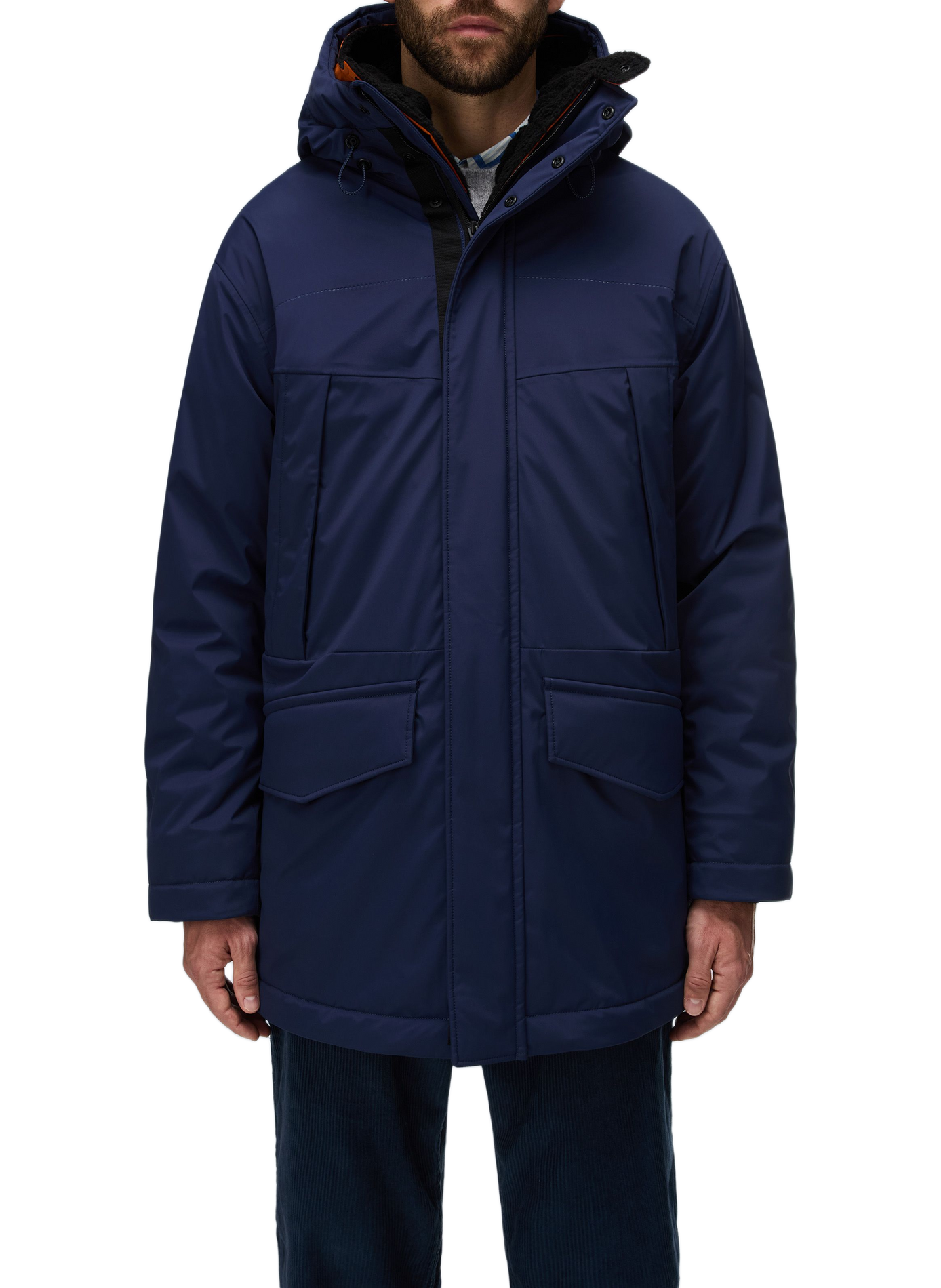 Weit geschnittener einfarbiger Parka mit Kapuze NAPAPIJRI Blau
