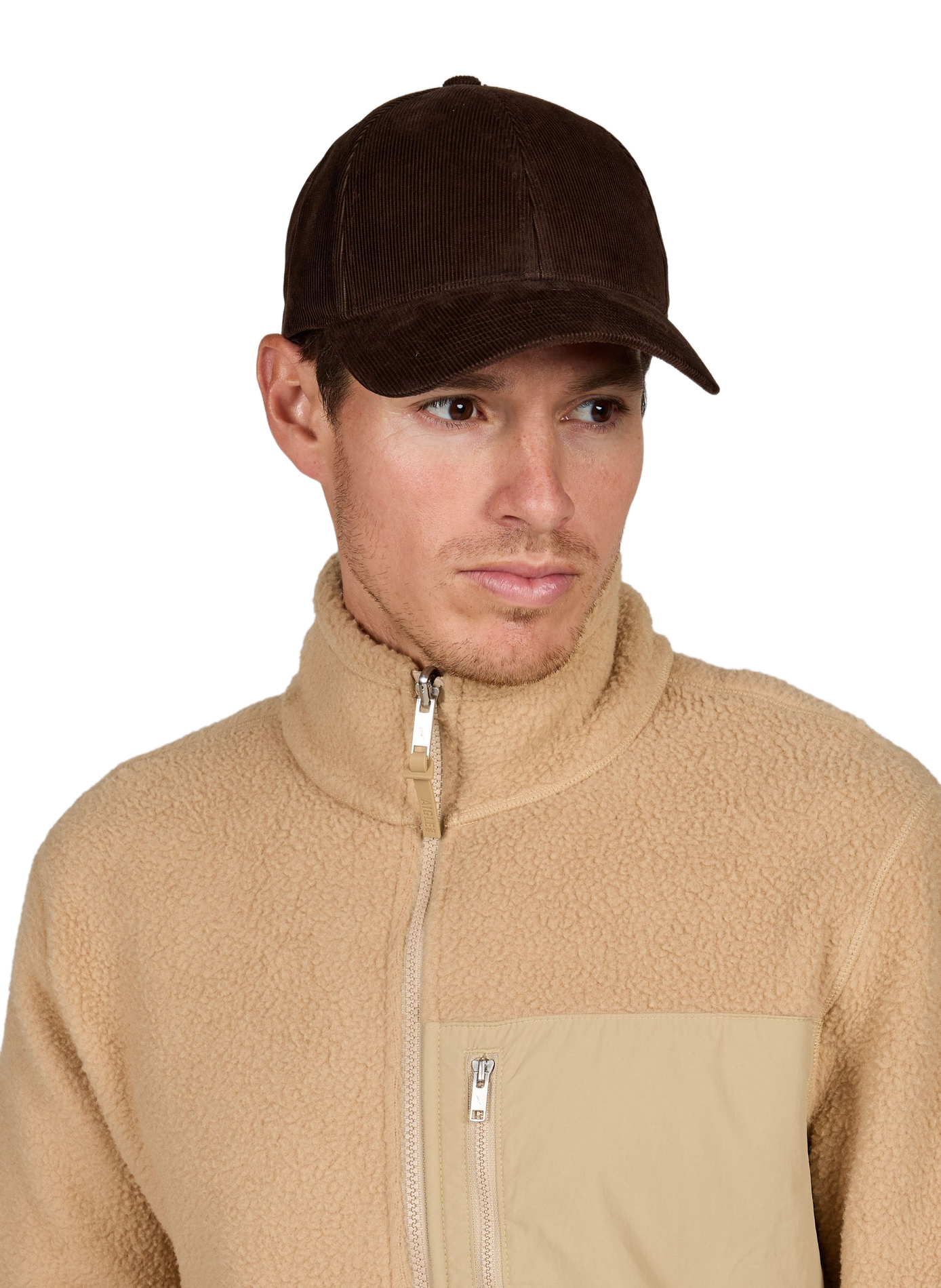 Pet van corduroy katoen VARSITY Bruin