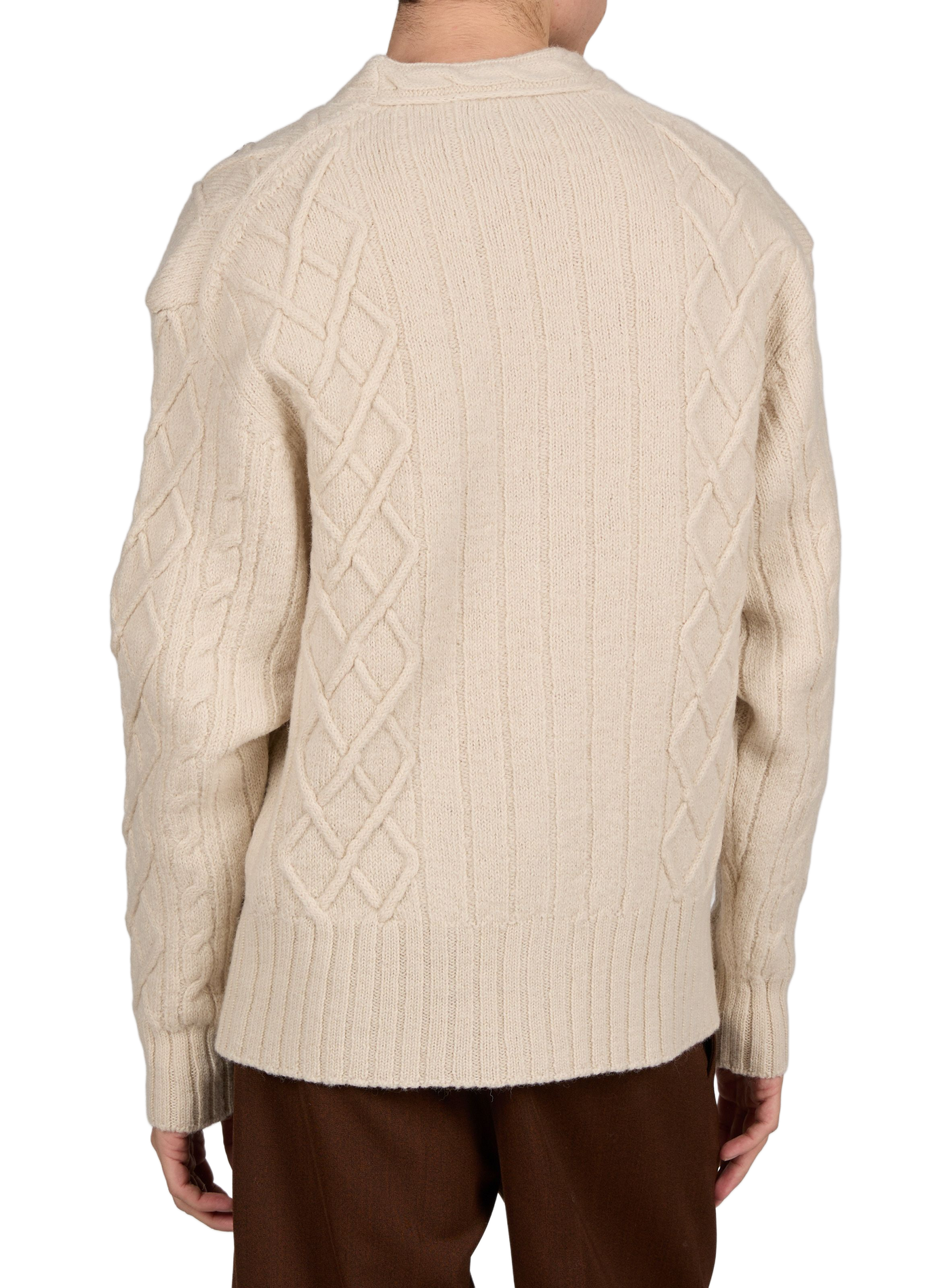 Straight wool cardigan SIMONE ROCHA Beige