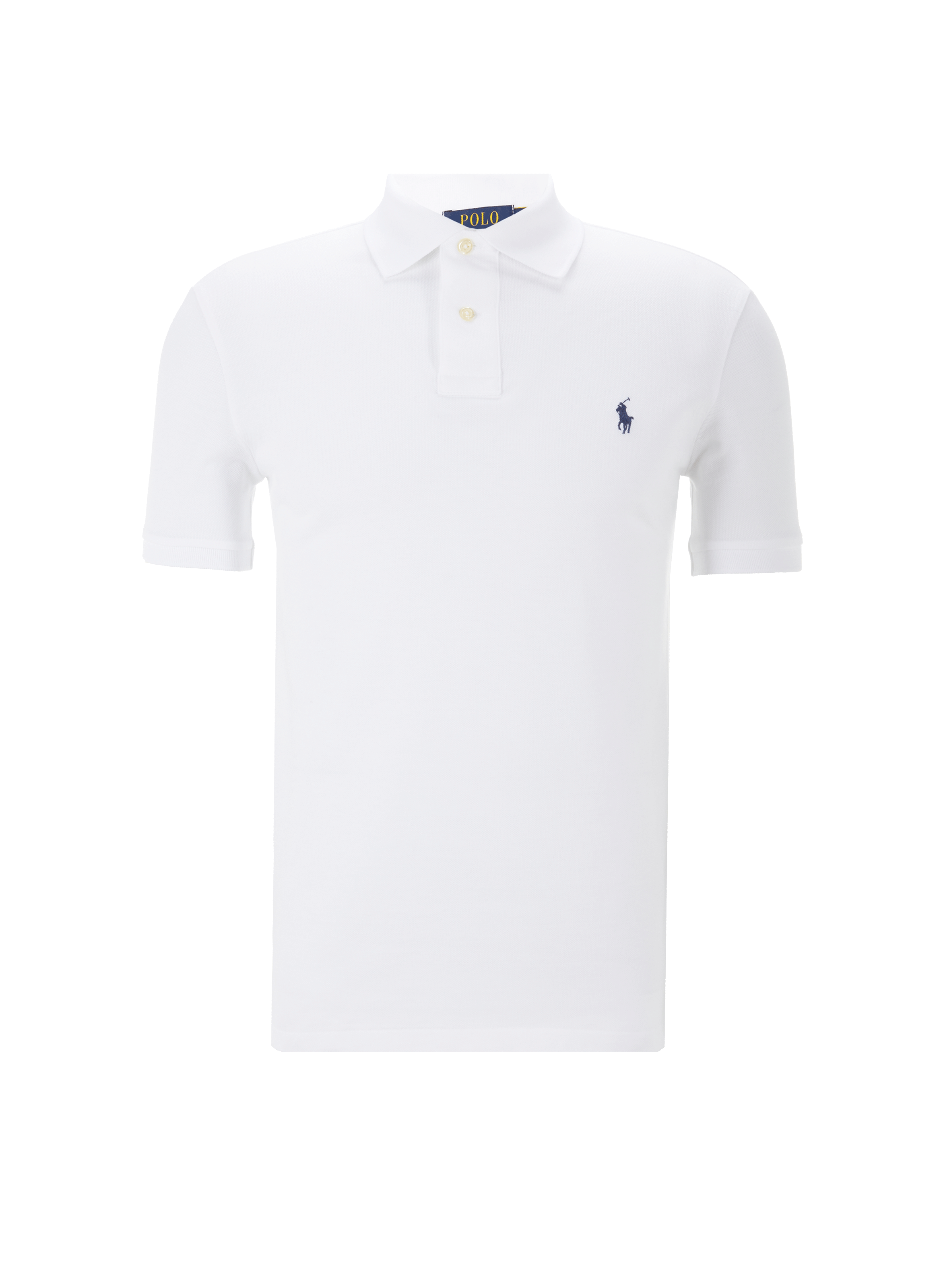 POLO RALPH LAUREN Polo slim en maille piqué de coton Blanc