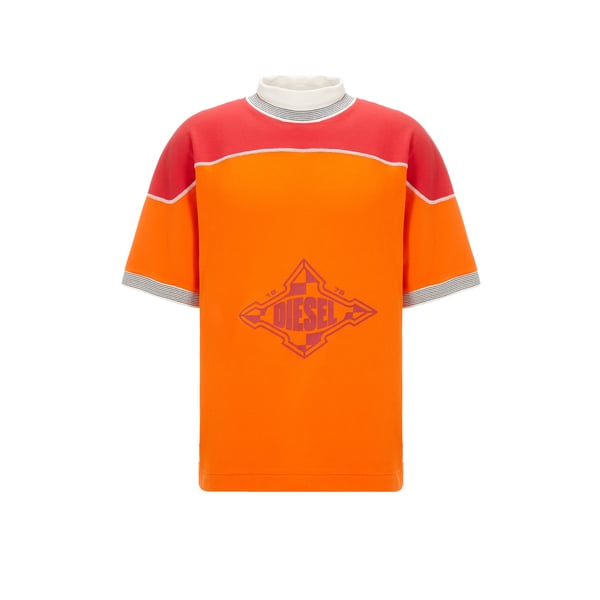 T-shirt à col roulé en maille de coton